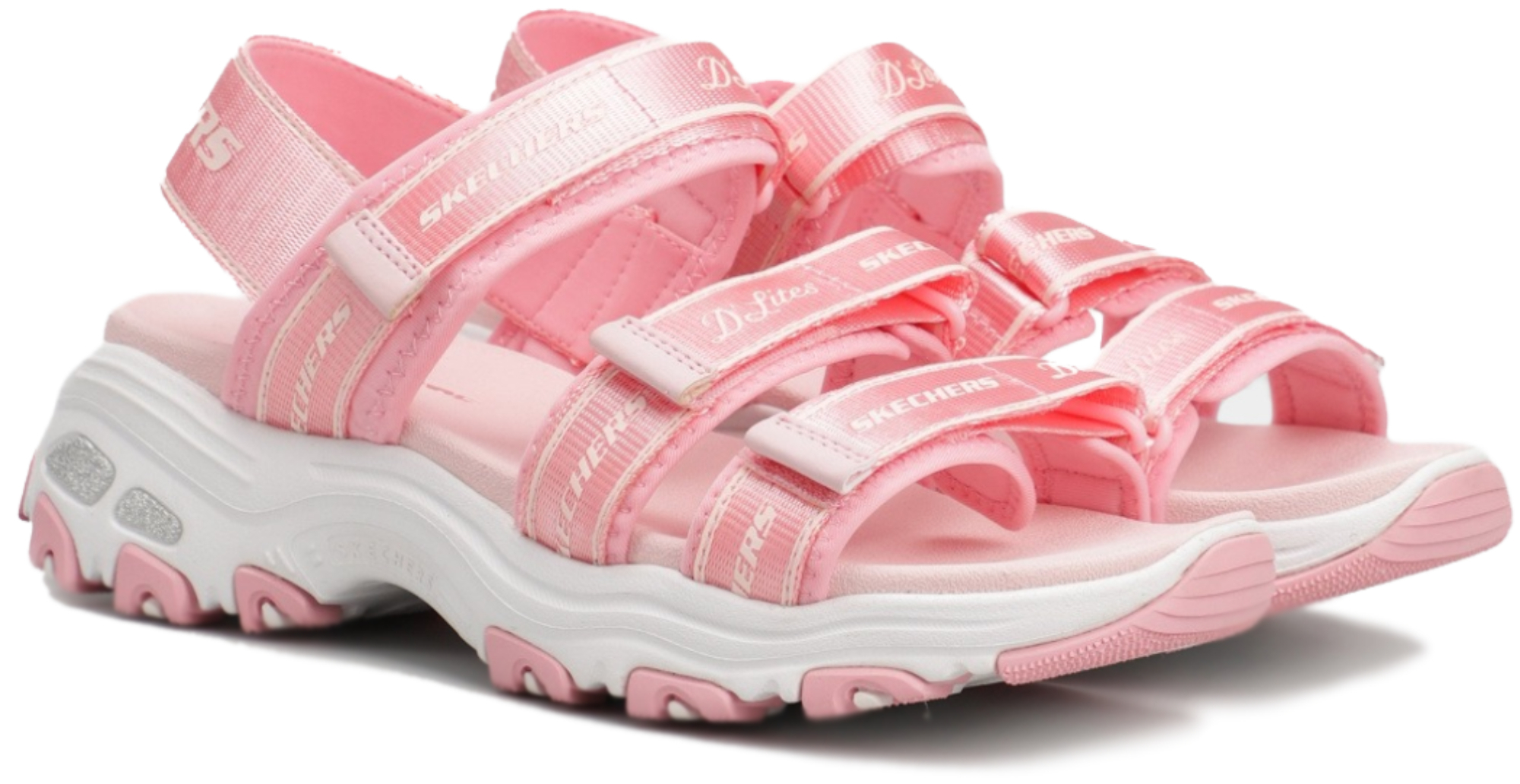 Сандали для девочек Skechers D'Lites 664167L PNK 32 (1 US) розовые фото 