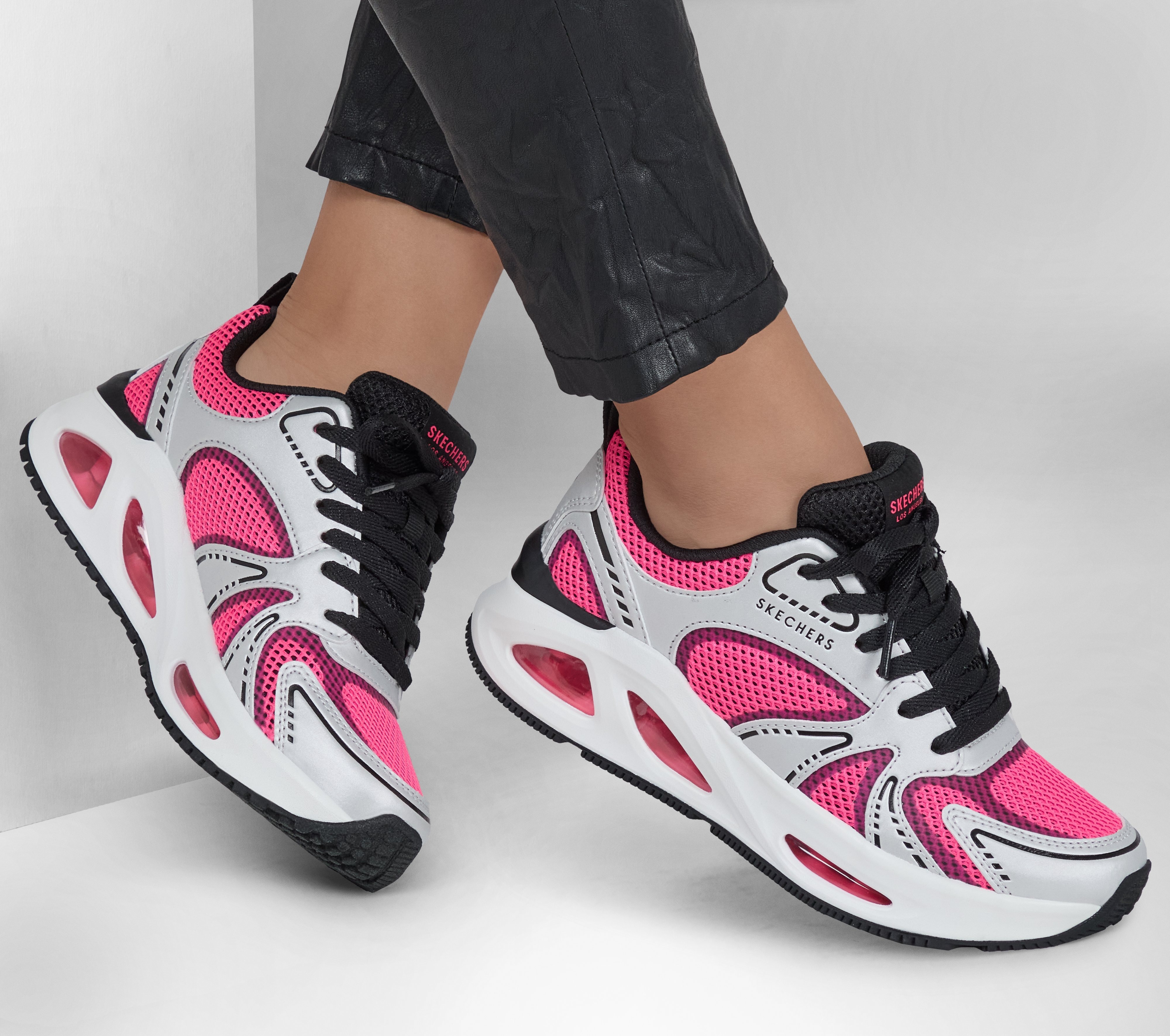 Кроссовки женские Skechers UNO Ego 177474 HPSL 39 (9 US) розово-серые фото 