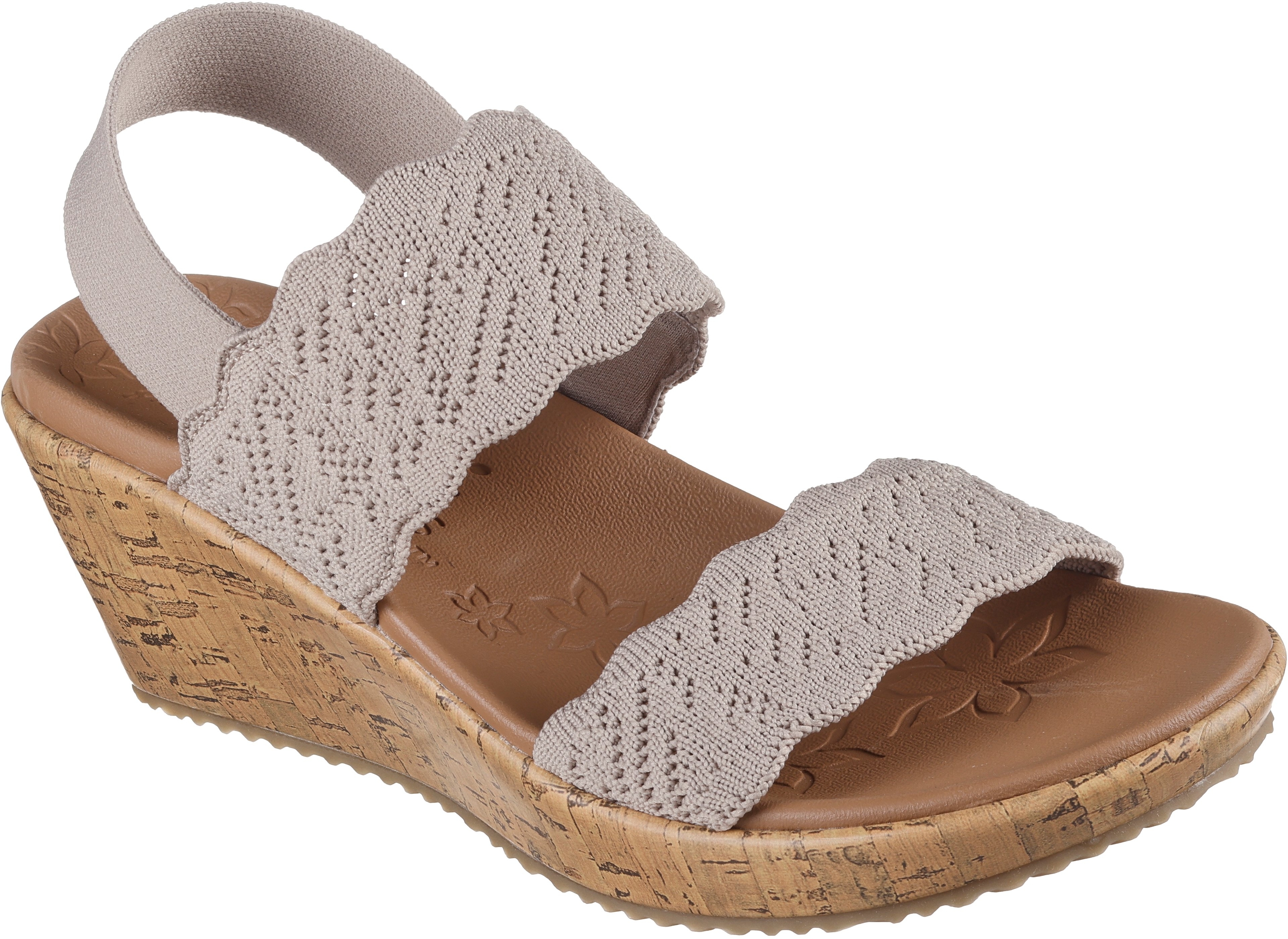 Босоножки женские Skechers Beverlee - Timeless Touch 119591 TPE 39 (9 US) бежевые фото 