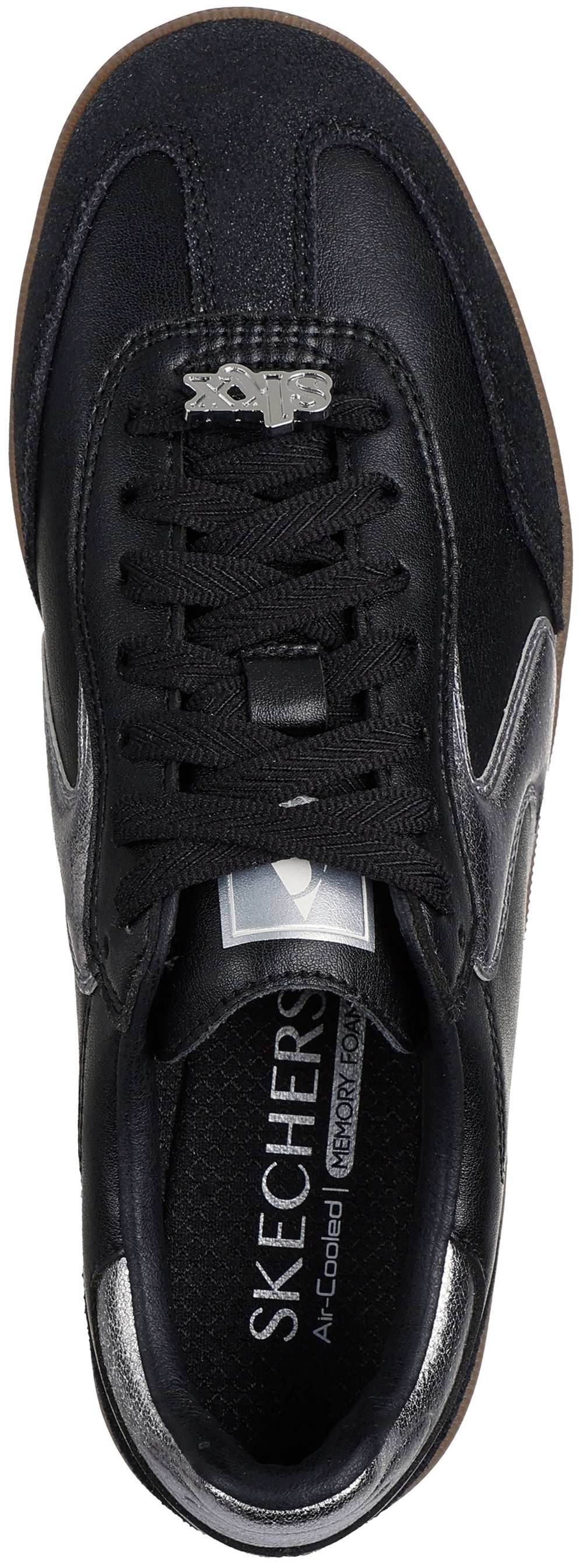 Кеды женские Skechers Hotshot 185236 BKSL 36,5 (6,5 US) черные фото 