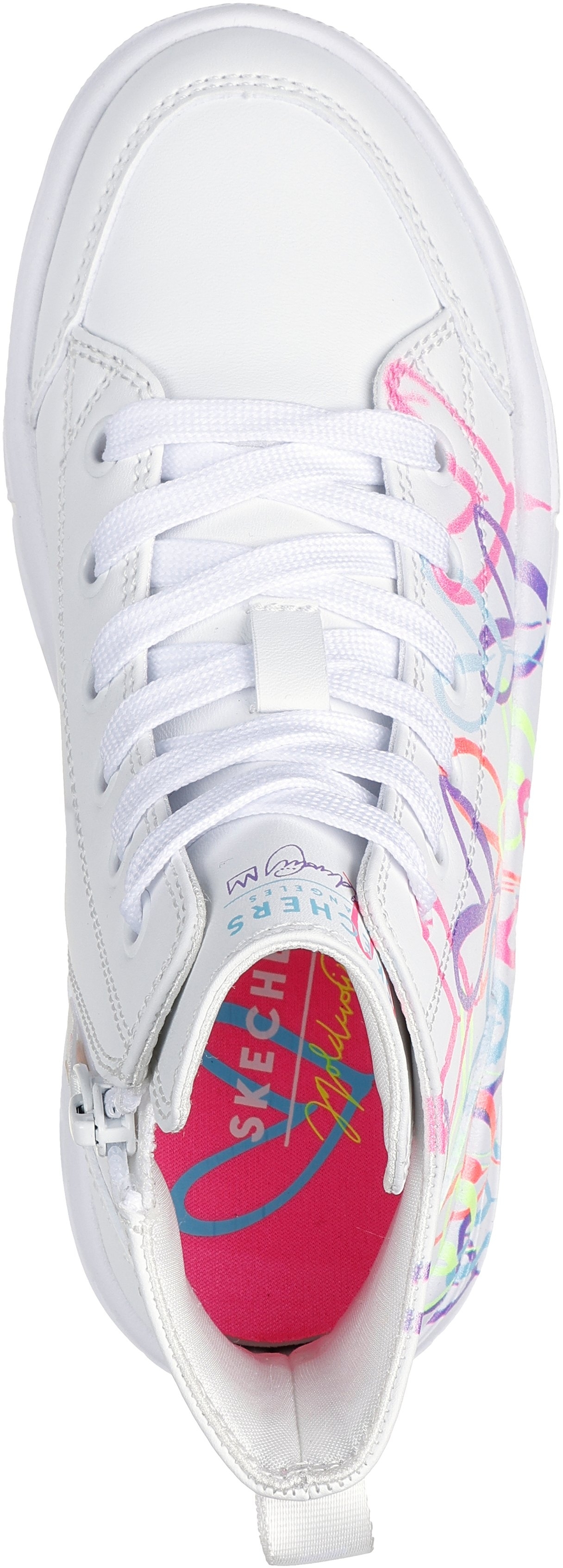 Кеды для девочек Skechers x Jgoldcrown: Hyperlift 314075L WMLT 33 (1,5 US) белые фото 