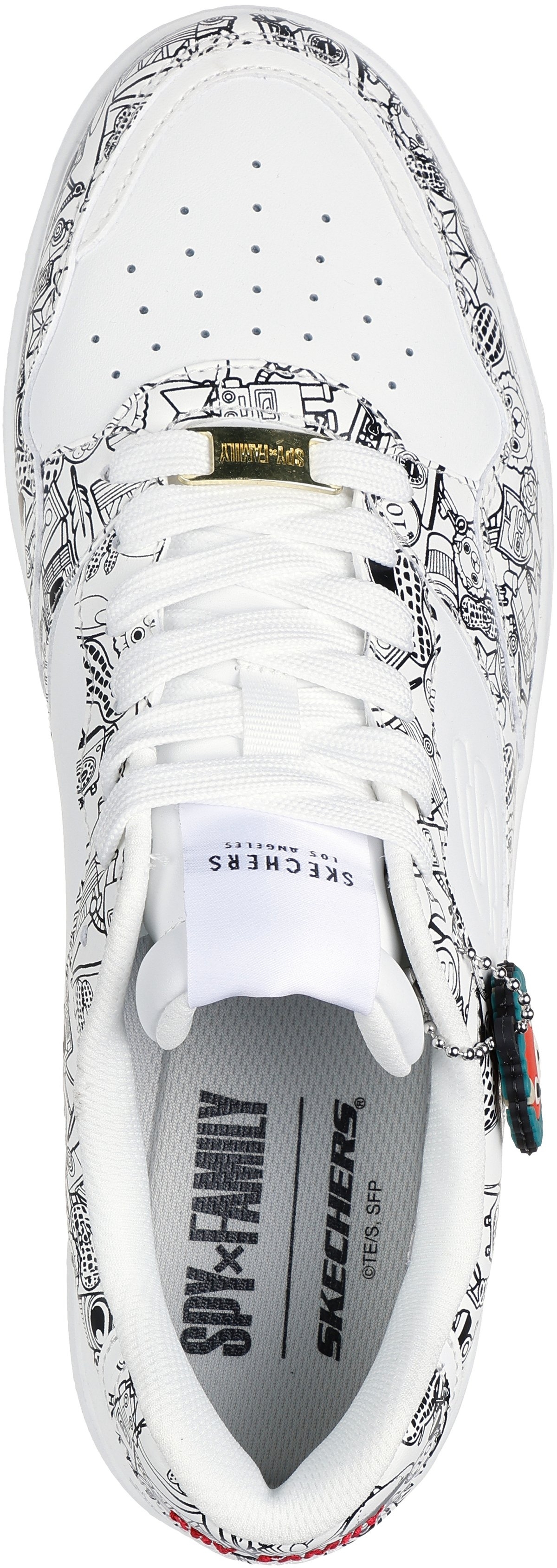 Кеды Skechers Spy x Family 183902 WHT 42 (9 US) белые фото 