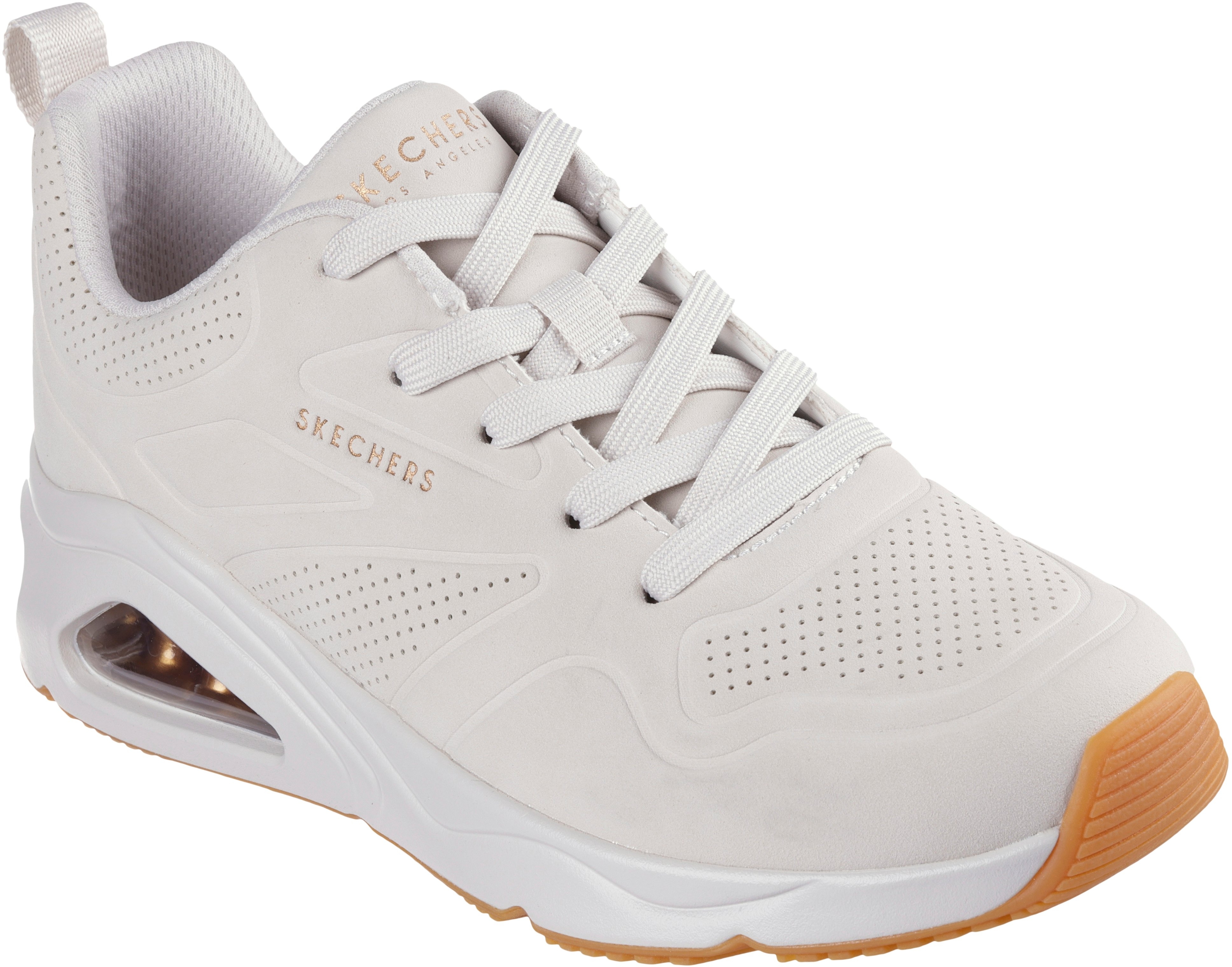 Кроссовки женские Skechers Tres-Air Uno 177390 OFWT 39 (9 US) молочные фото 
