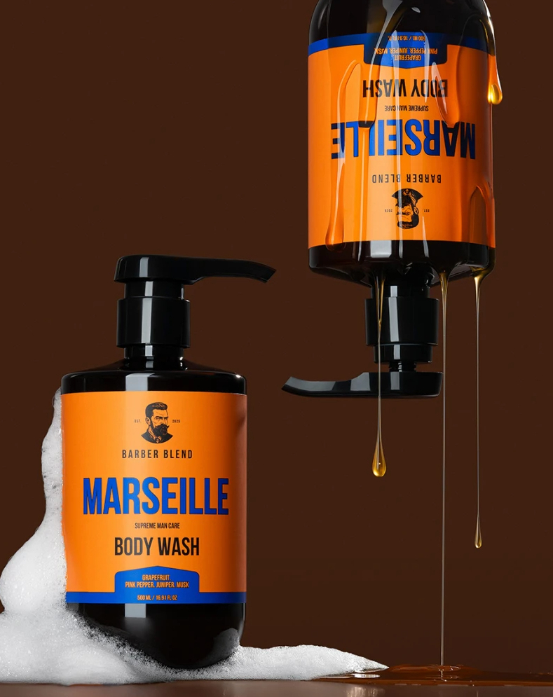 Парфюмированный гель для душа Barber Blend Marseille для мужчин 500 мл фото 2