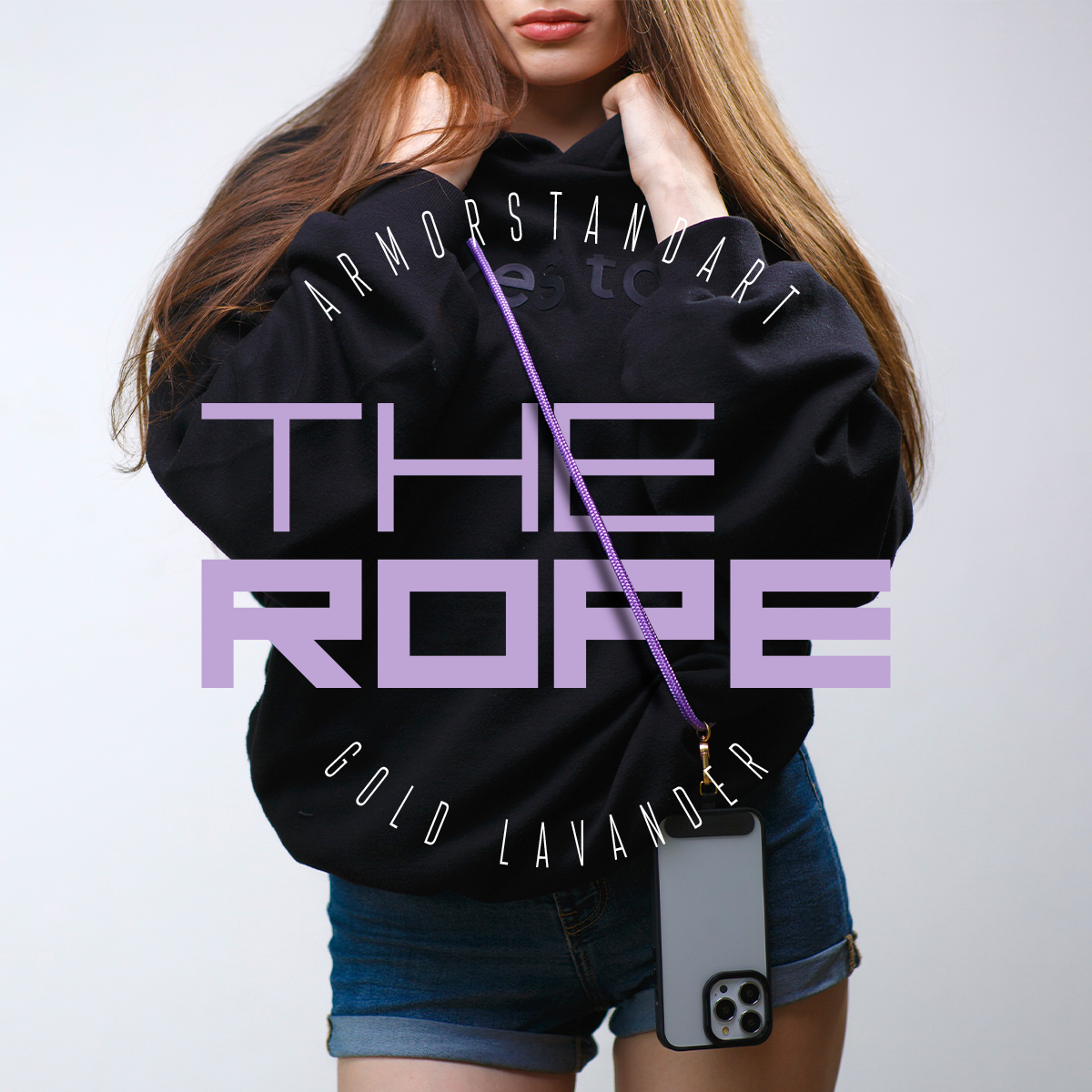 Ремешок для смартфона ArmorStandart Rope Gold Lavander with Dark holder (ARM67198) фото 3