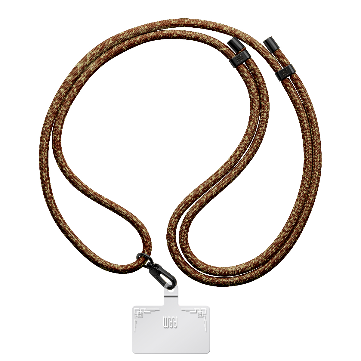 Ремешок для смартфона ArmorStandart Rope Black Amber with Clear holder (ARM67204) фото 2