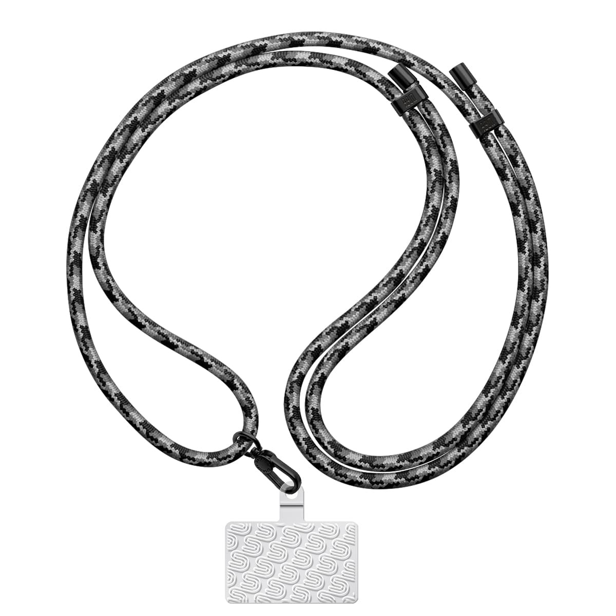 Ремешок для смартфона ArmorStandart Rope Black Monochrome with Clear holder (ARM76091) фото 