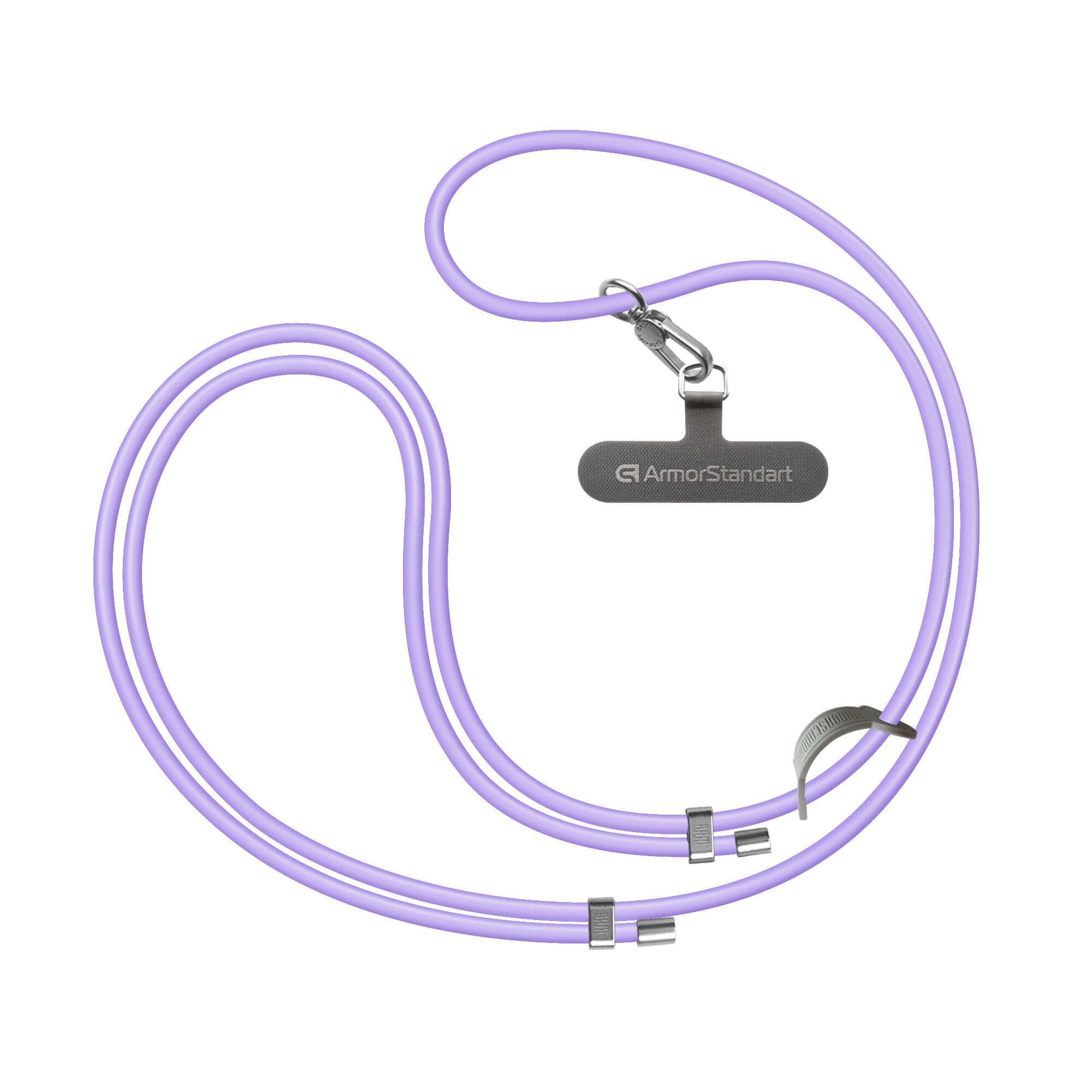Ремешок для смартфона ArmorStandart Silicone Rope Titanium Violet with Grey holder (ARM76274) фото 2