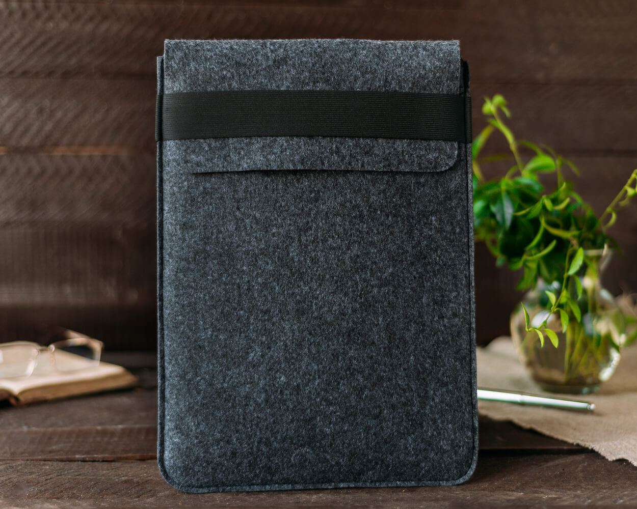 Чехол для ноутбука Gmakin для Macbook Pro 15 Сірий, Конверт, На резинці (GM71-15) фото 