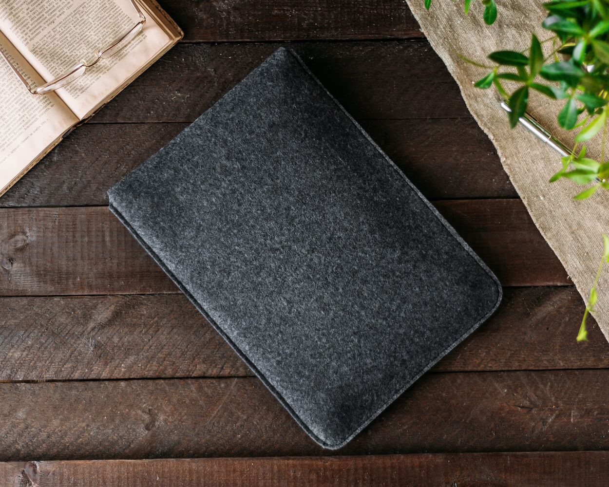 Чехол для ноутбука Gmakin для Macbook Pro 15 Сірий, Конверт, На резинці (GM71-15) фото 