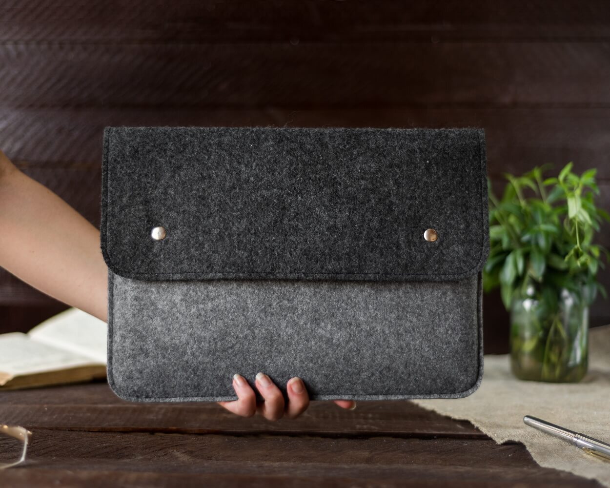 Чехол для ноутбука Gmakin для Macbook Pro 15 Black/Grey (GM05-15) фото 11