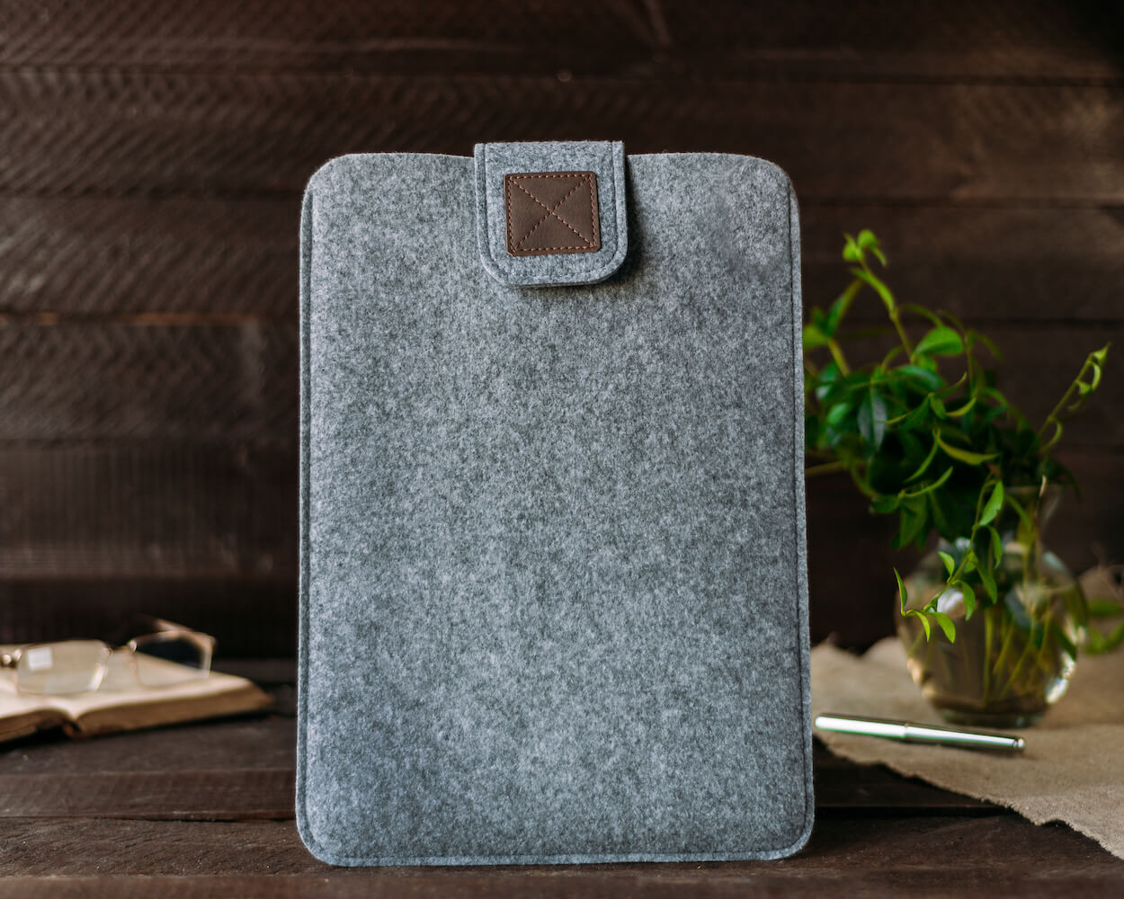 Чехол для ноутбука Gmakin для Macbook Pro 14 світло-сірий, на застібці (GM55-14) фото 8