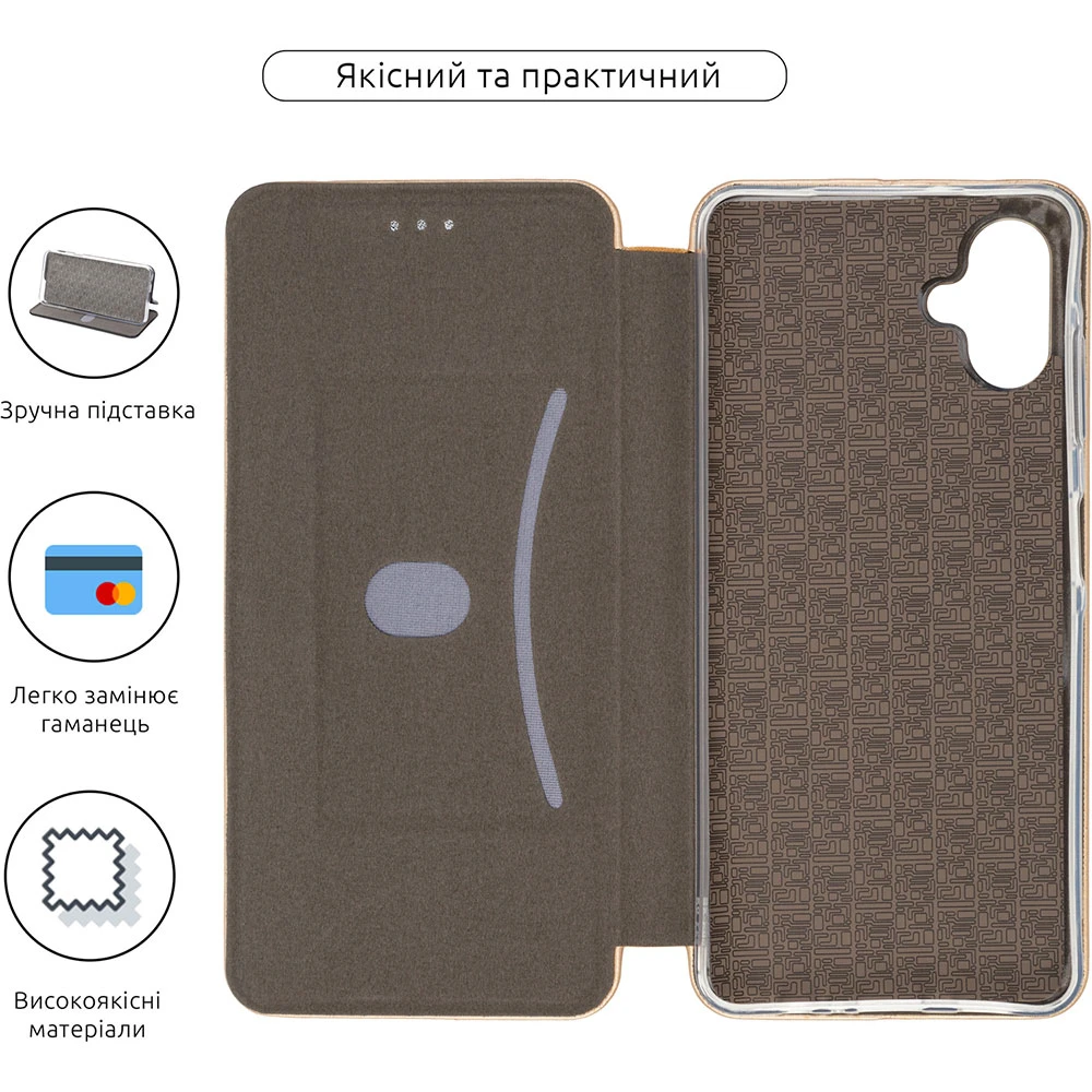 Чехол-книжка ArmorStandart G-Case для Samsung A06 (A065) Marsala (ARM80729) фото 3