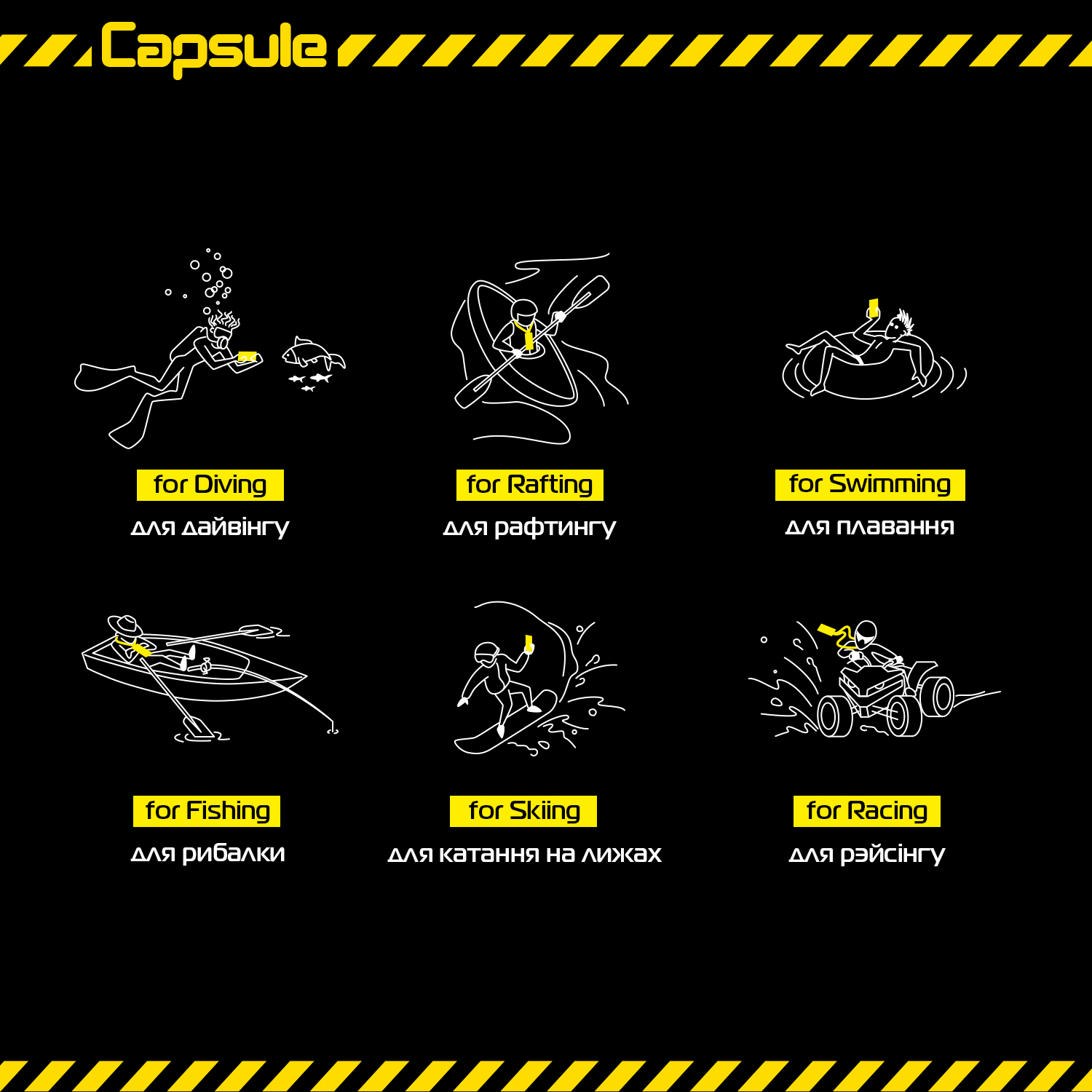 Водонепроникний Чехол ArmorStandart Capsule Waterproof Yellow (ARM59234) фото 