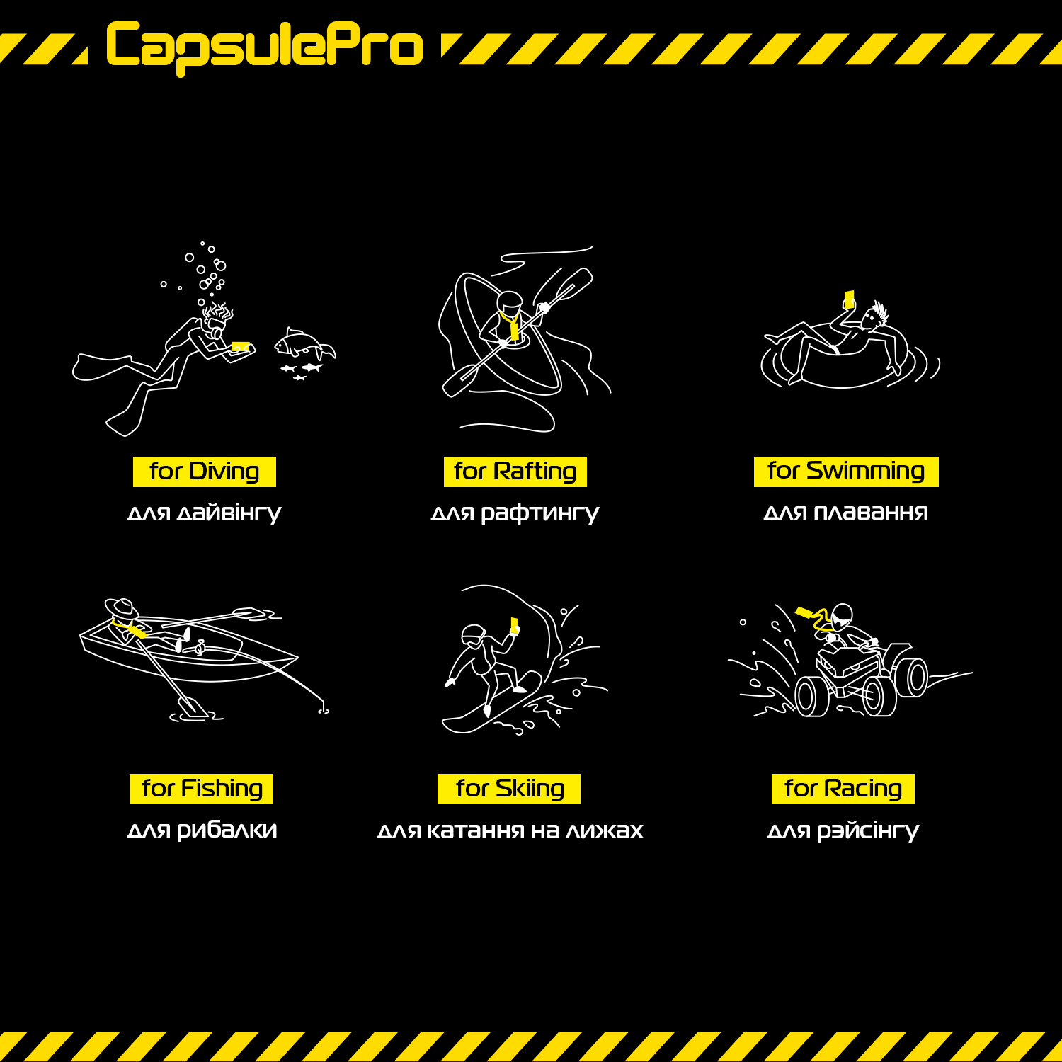 Водонепроникний чохол ArmorStandart CapsulePro Waterproof Floating Case Yellow (ARM59235)фото2