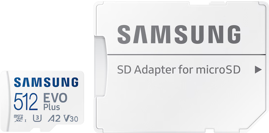 Карта памяти Samsung microSDXC 512GB C10 UHS-I R160MB/s Evo Plus + SD (MB-MC512SA/EU) фото 