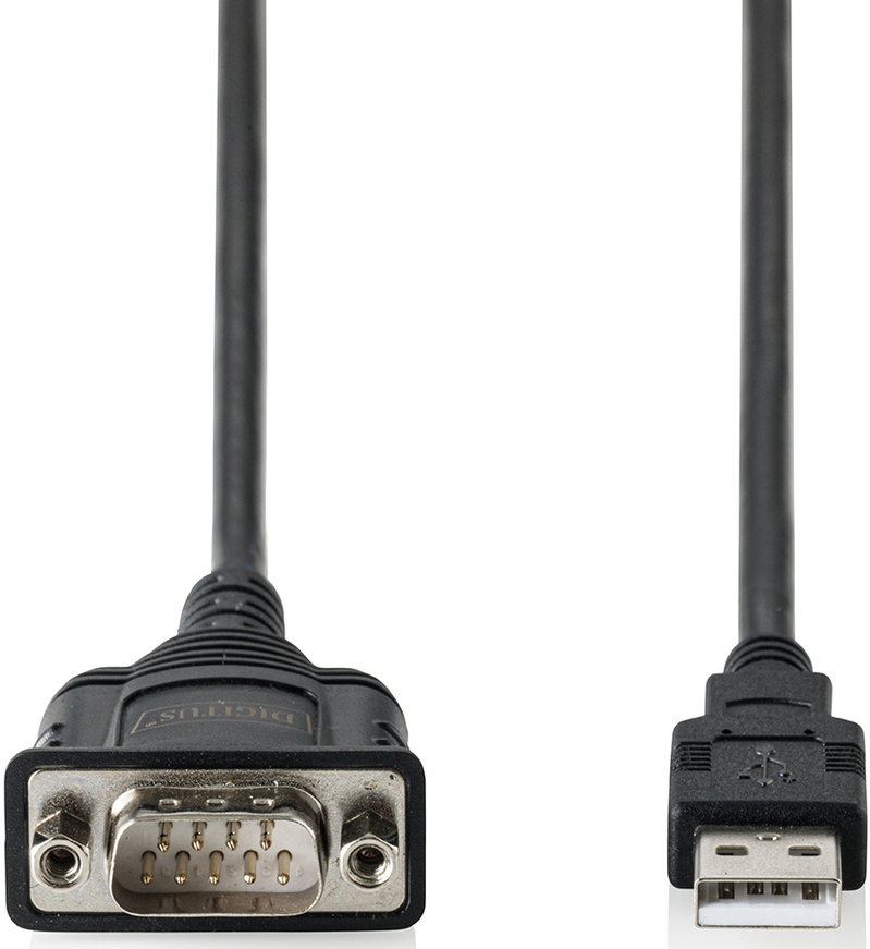 Адаптер DIGITUS USB 2.0 > RS232 (M/M), FT232RNL, 1.8m (DA-70172) фото 