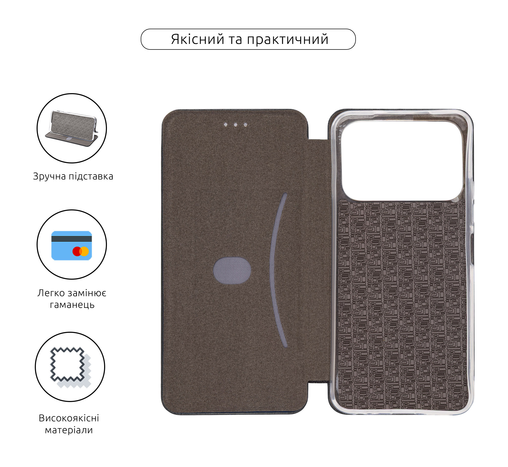 Чехол-книжка ArmorStandart G-Case для Tecno Spark 40 4G Black (ARM87241) фото 