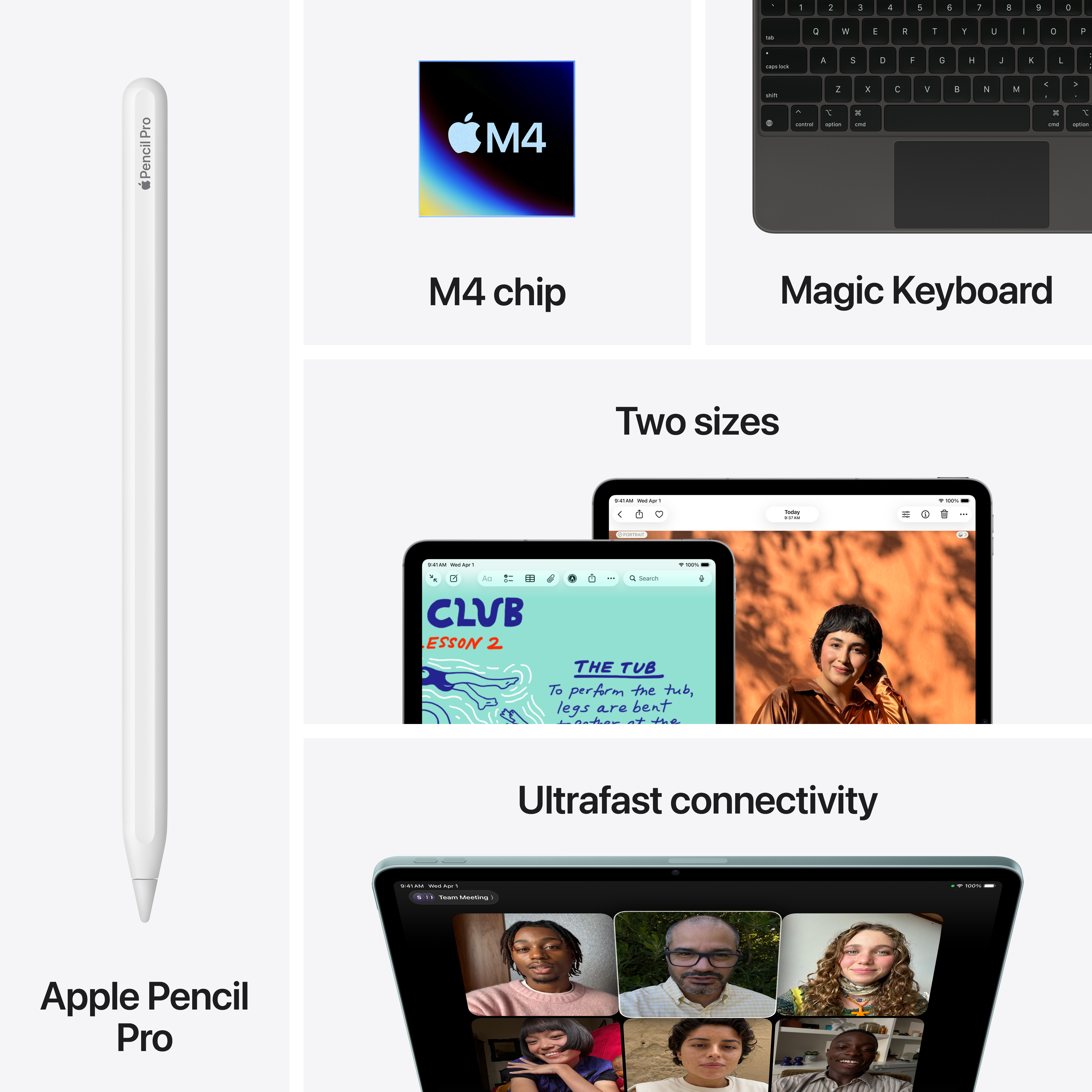 Планшет Apple iPad Air 13" Wi-Fi + Cellular 512Gb - Space Grey (MH9M4TY/A) фото 