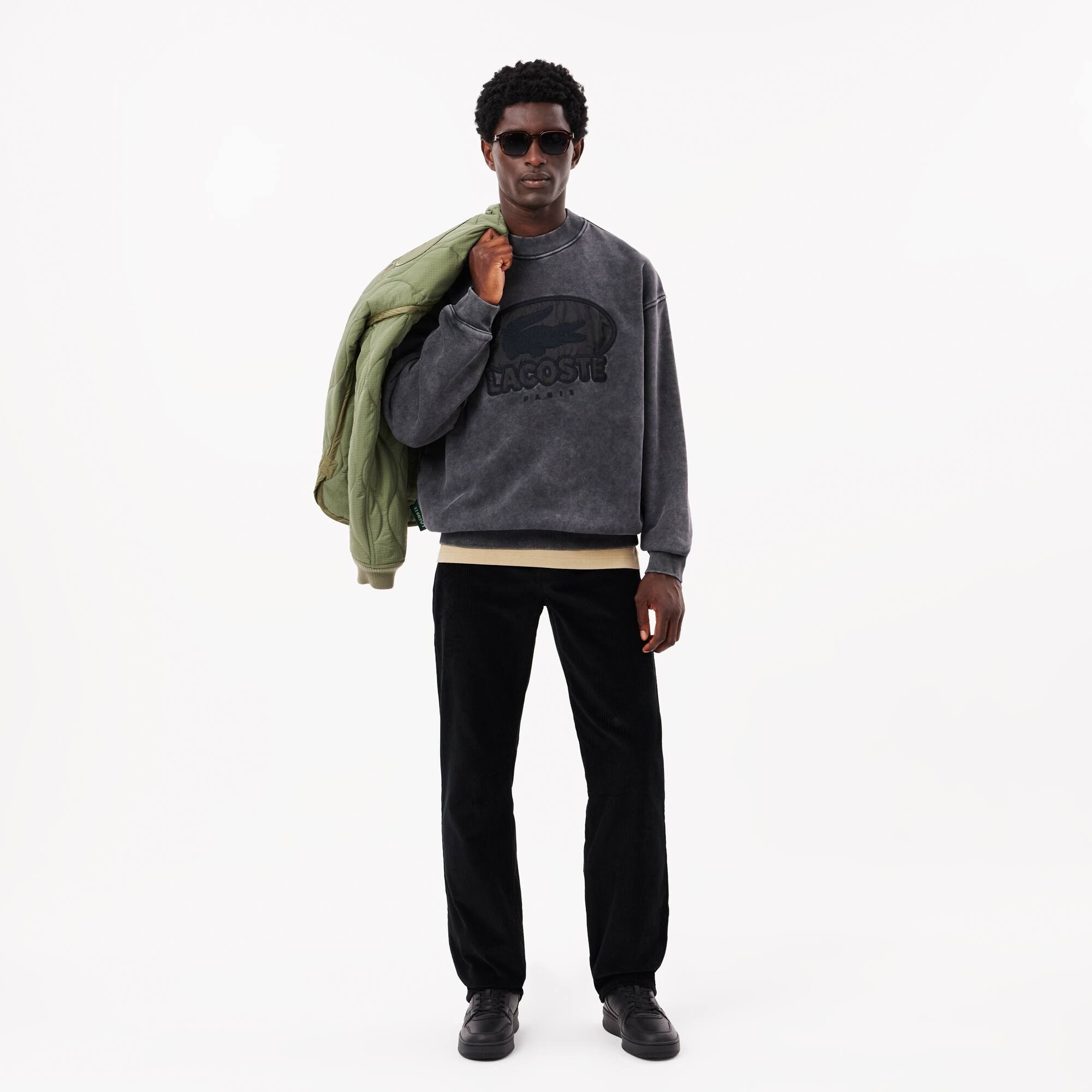 Кроссовки мужские Lacoste L001 748SMA009702H 45 (10,5 UK) черные фото 7