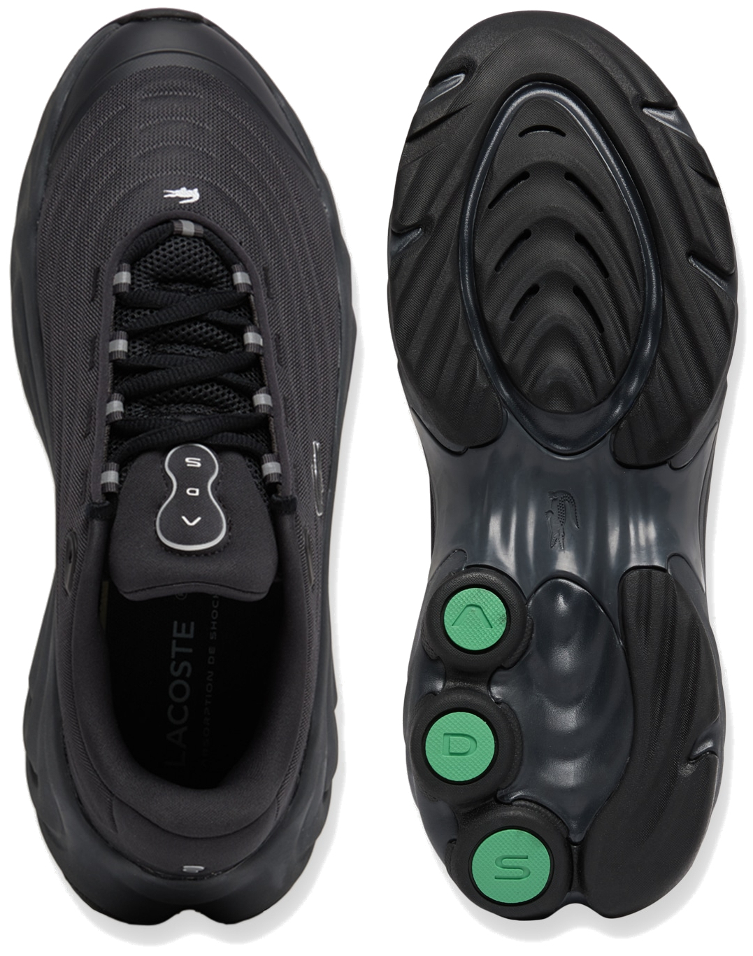 Кросівки чоловічі Lacoste Spinor 750SMA016617C 43 (9 UK) чорніфото6