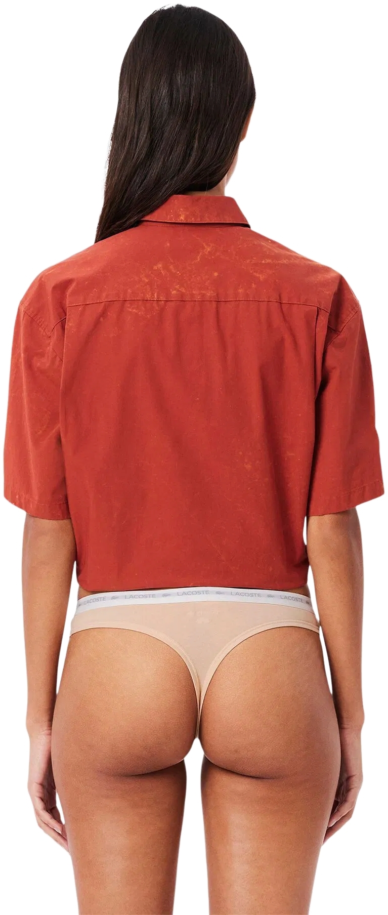 Трусы-стринги женские Lacoste 8F1341I87 M 3 шт бежевые/светло-коричневые/коричневые фото 3