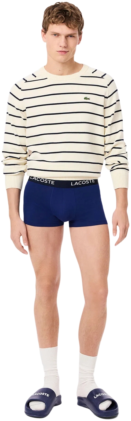 Трусы-боксеры мужские Lacoste 5H1300W64 XL 3 шт синие/красные/темно-синие фото 9