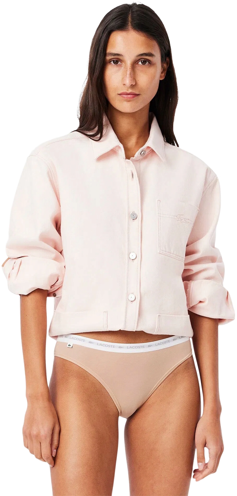 Трусы-слипы женские Lacoste 8F1338I87 XS 3 шт бежевые/светло-коричневые/коричневые фото 3