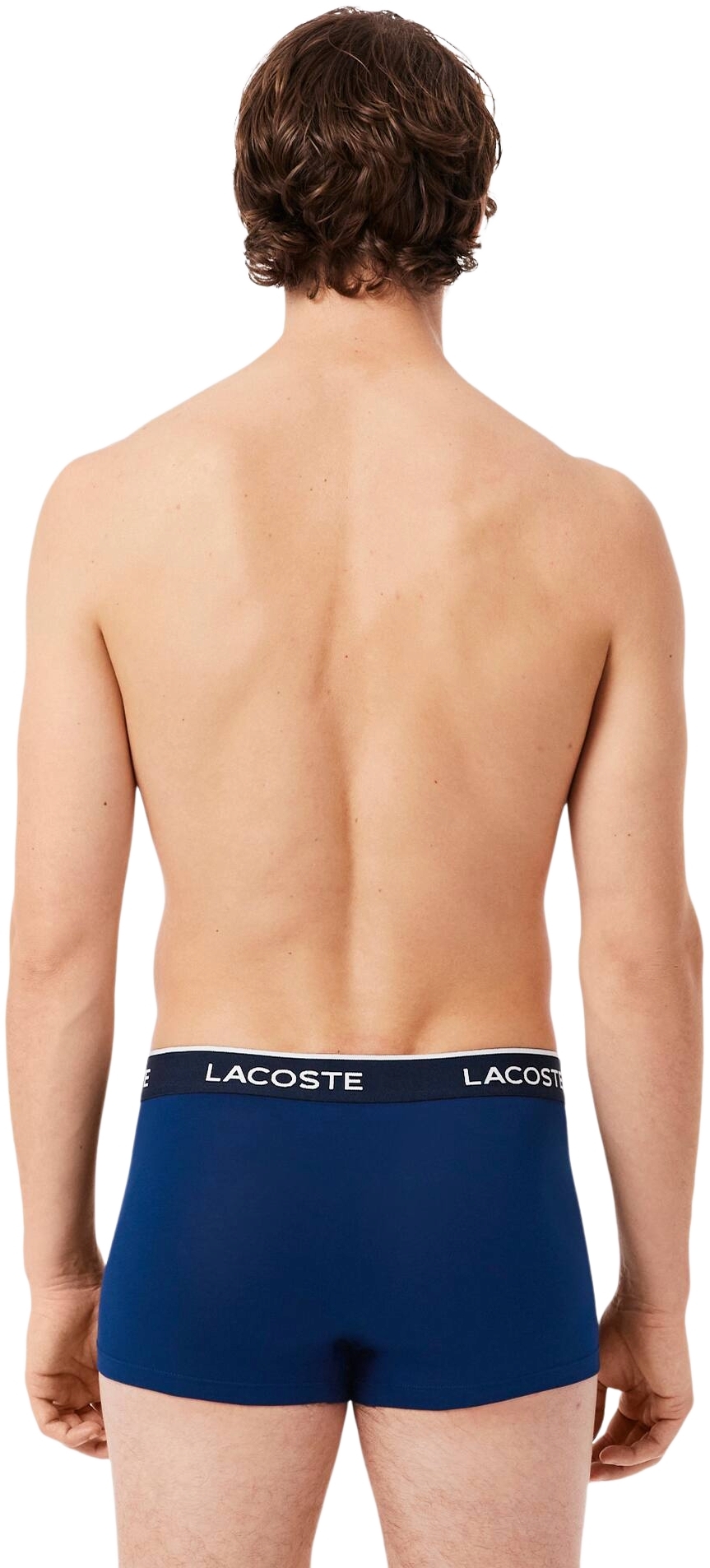 Труси-боксери чоловічі Lacoste 5H1300W64 L 3 шт сині/червоні/темно-синіфото3