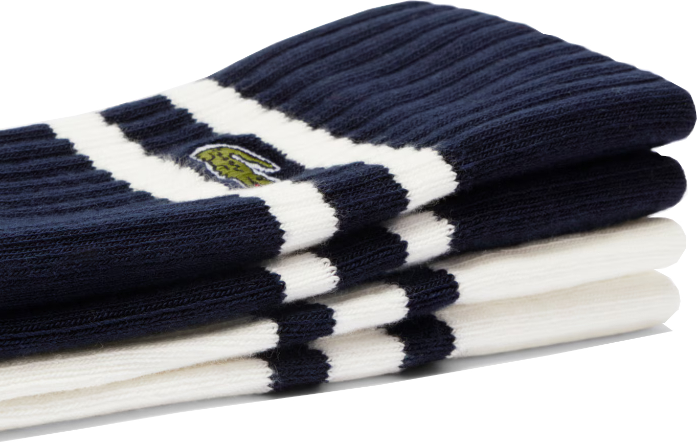 Набір шкарпеток Lacoste RA6842HHW 39-42 2 пари сині/біліфото