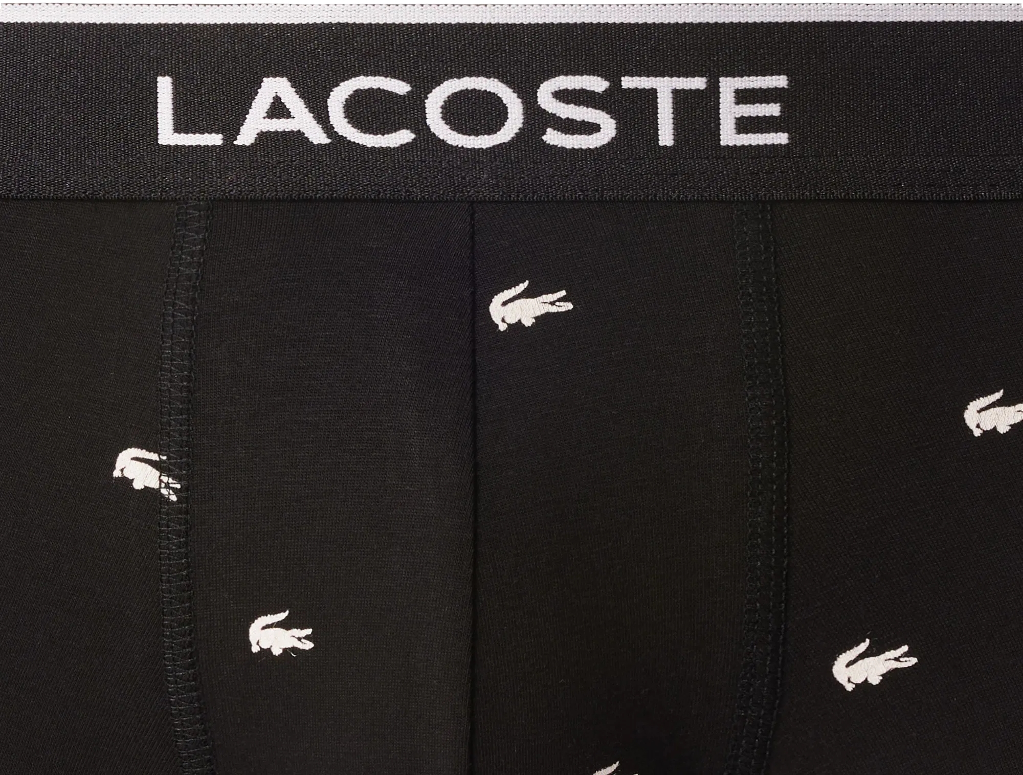 Труси-боксери чоловічі Lacoste 5H1299031 L 3 шт чорніфото7