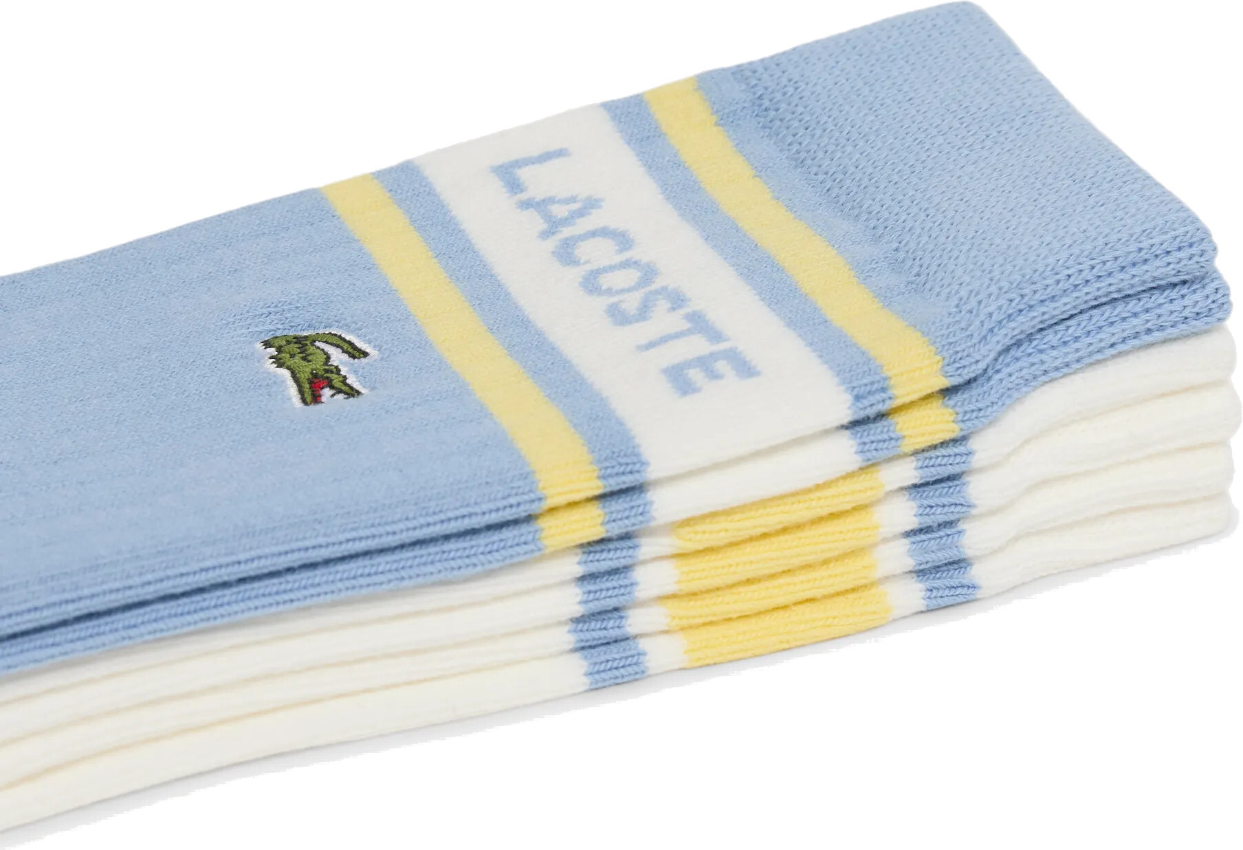 Набор носков Lacoste RA19221ZC 35-38 3 пары голубые/белые фото 