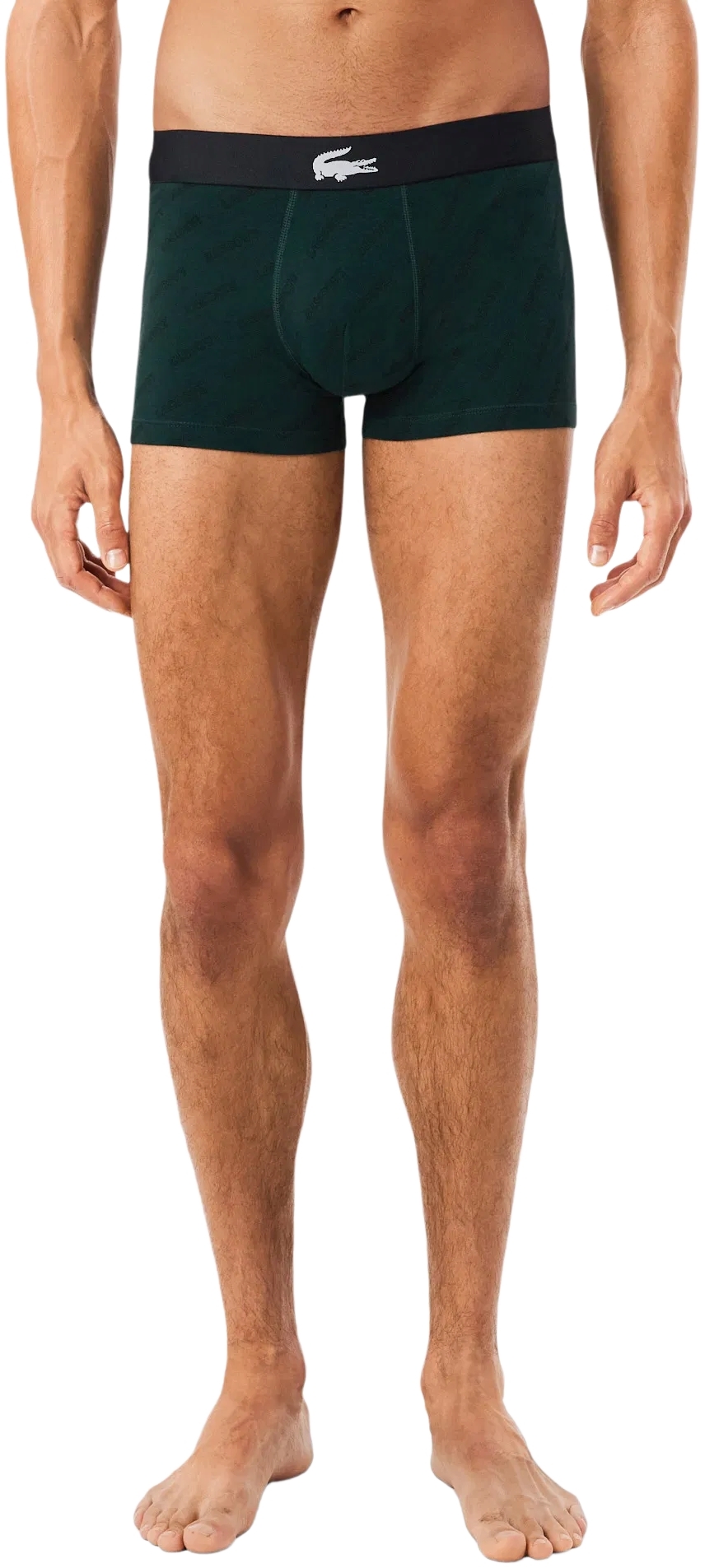 Труси-боксери чоловічі Lacoste 5H12881I5 S 3 шт чорні/зелені/темно-зеленіфото4