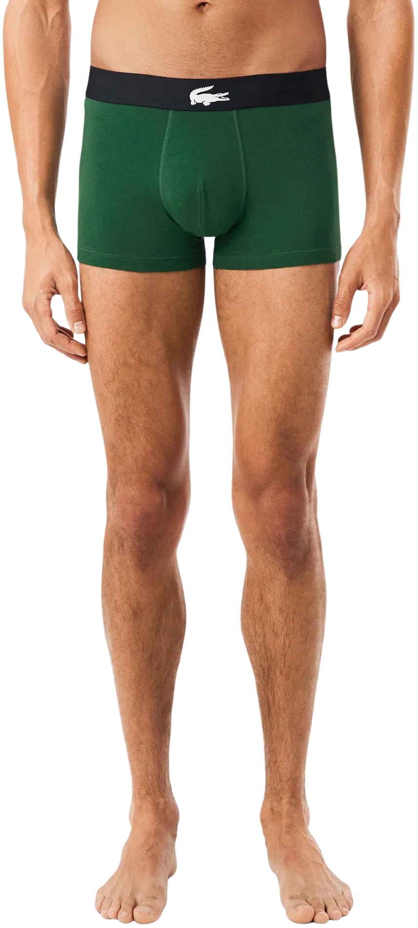 Труси-боксери чоловічі Lacoste 5H12881I5 S 3 шт чорні/зелені/темно-зеленіфото5