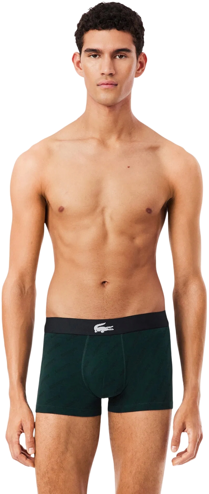 Трусы-боксеры мужские Lacoste 5H12881I5 2XL 3 шт черные/зеленые/темно-зеленые фото 2