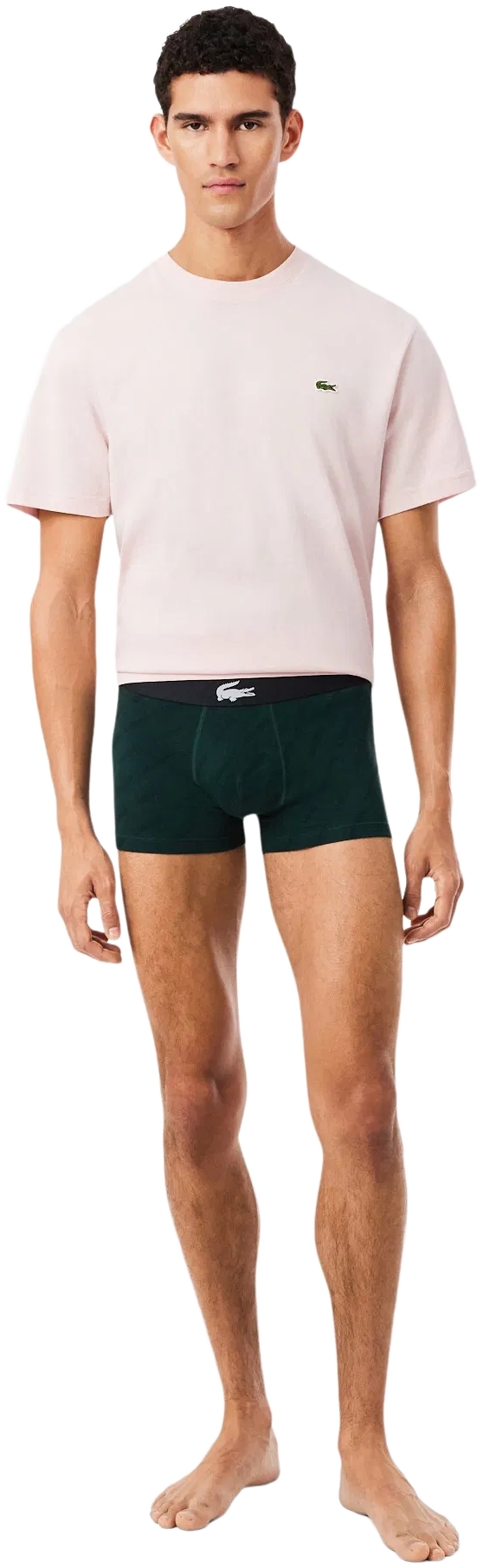 Трусы-боксеры мужские Lacoste 5H12881I5 2XL 3 шт черные/зеленые/темно-зеленые фото 7