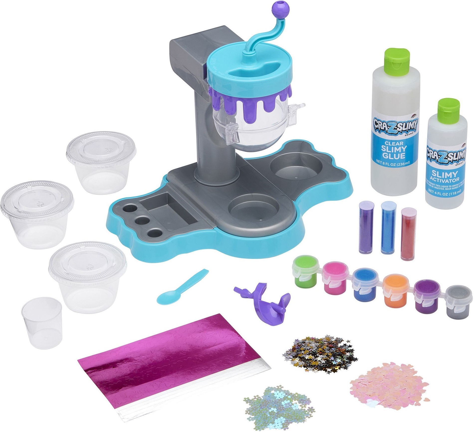 Слайм Cra-Z-Art Glitter Sparkle Studio, набор 22ед фото 