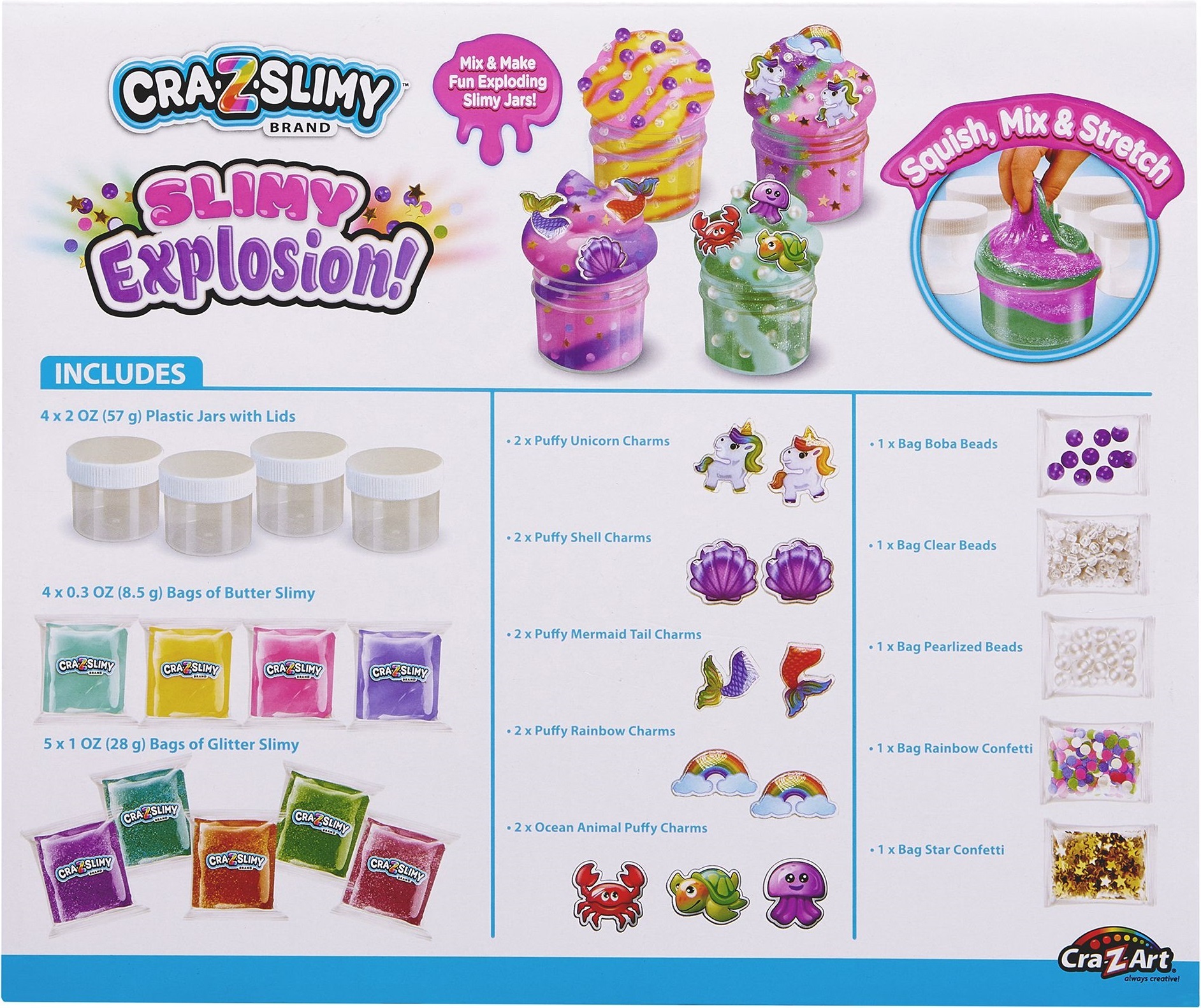 Слайм Cra-Z-Art Slimy Explosion, набор 24ед фото 