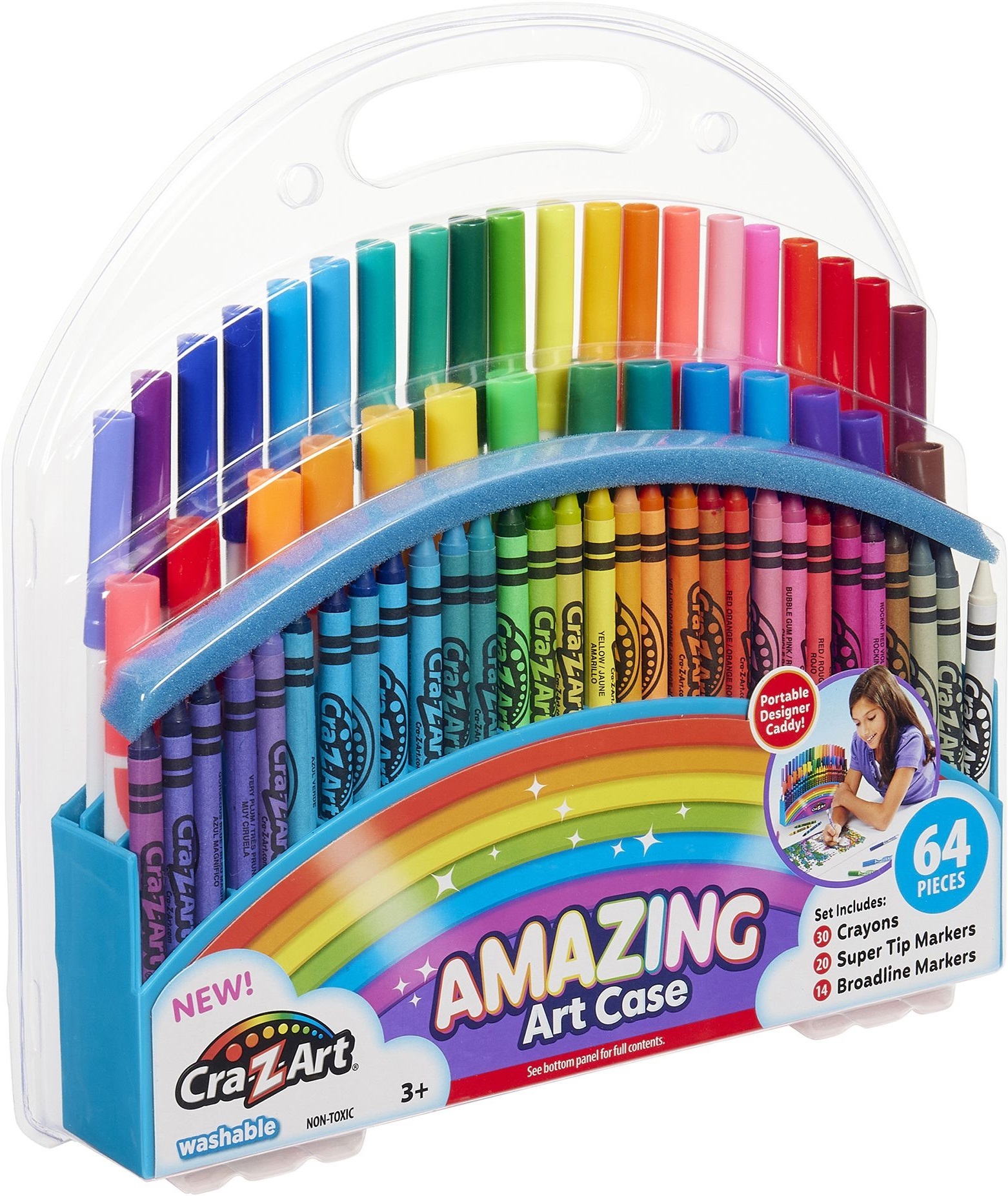 Набор для творчества Cra-Z-Art в кейсе, 64 предмета фото 