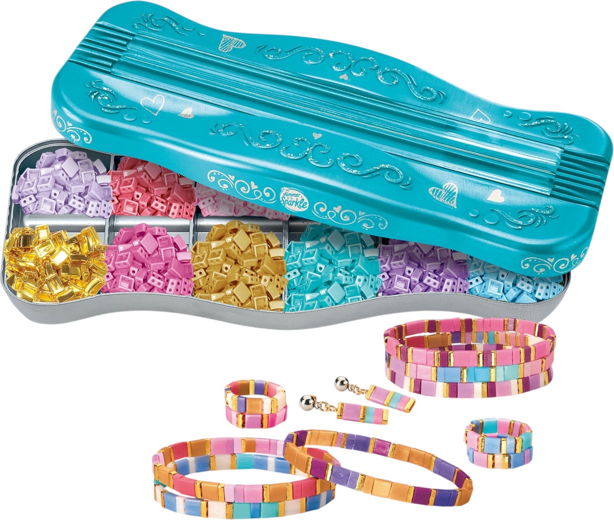 Набор для изготовления браслетов Cra-Z-Art Dots &amp; Dashes Tila Bead Bracelet Studio з бусинами фото 