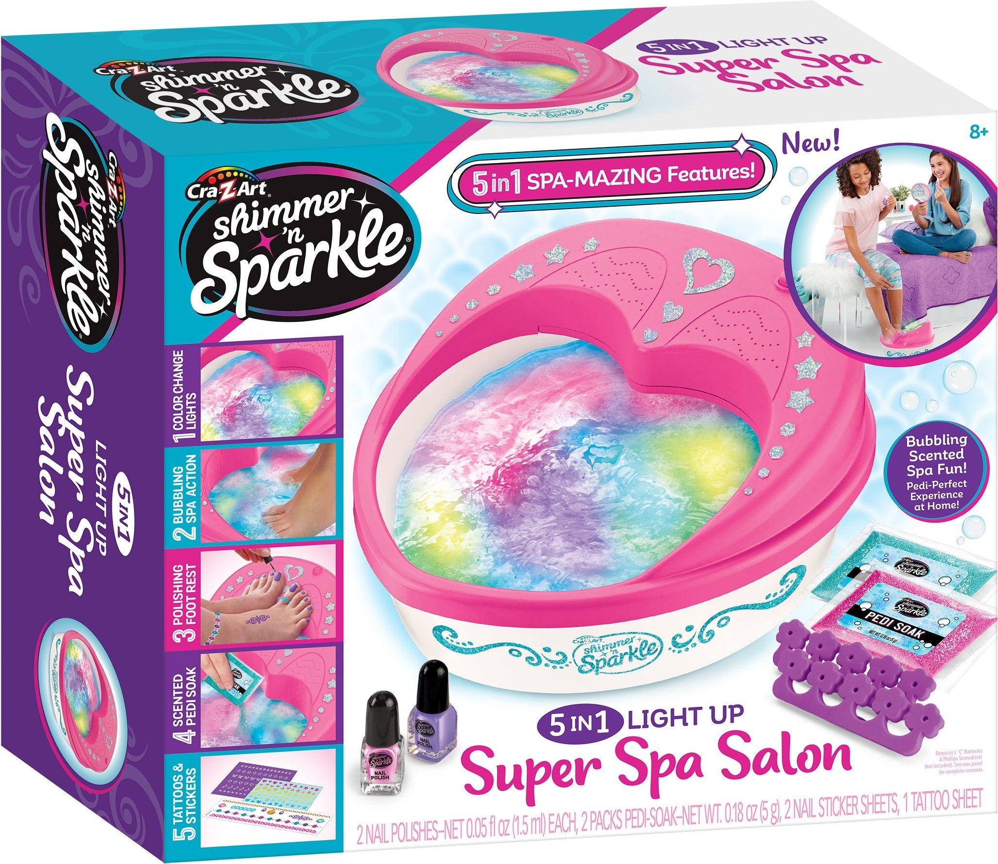 Набір дитячої косметики Cra-Z-Art Light Up Super Spa Salon 5 in 1фото