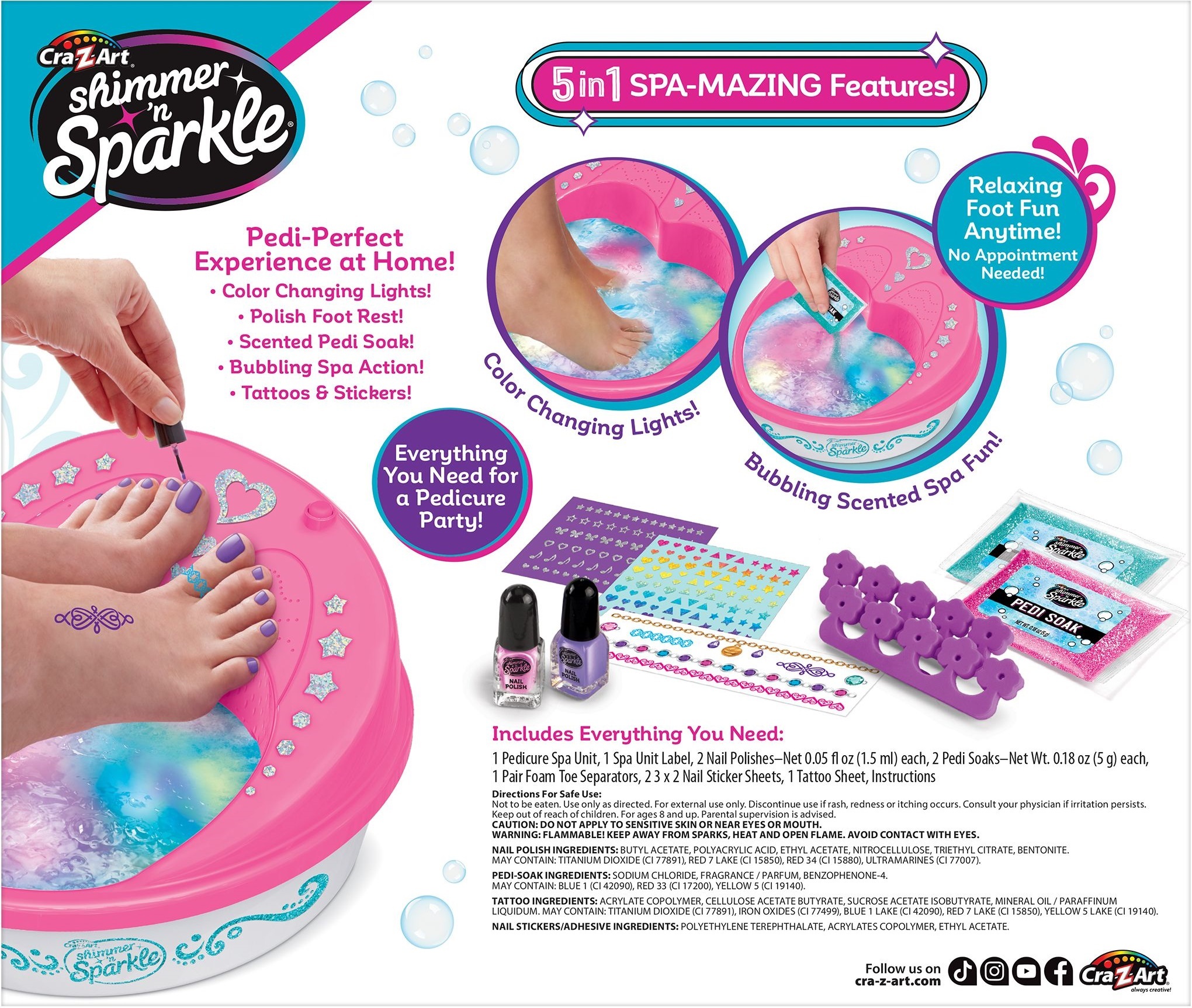 Набір дитячої косметики Cra-Z-Art Light Up Super Spa Salon 5 in 1фото