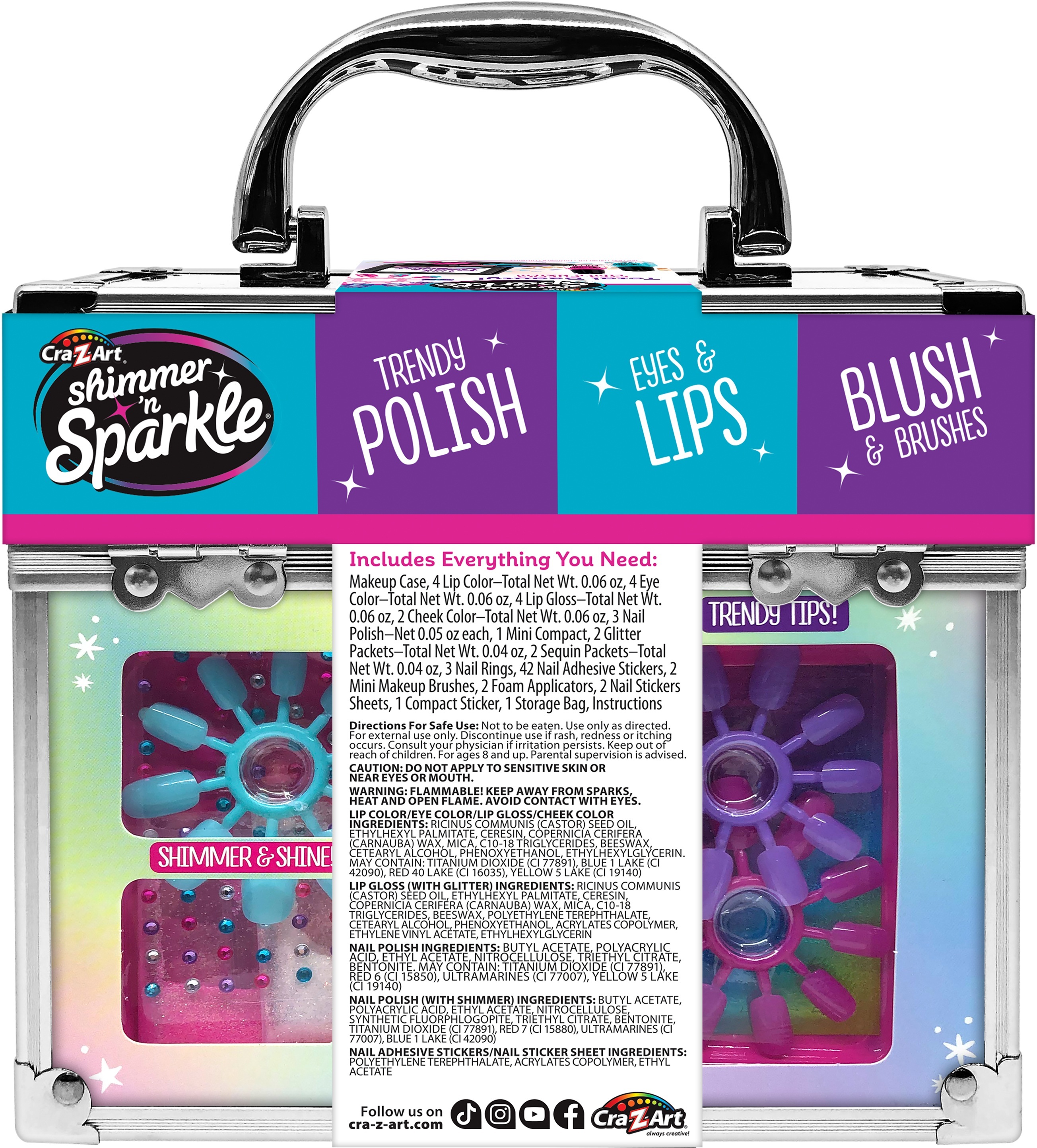 Набор детской косметики Cra-Z-Art Glam and Go Beauty Caddy фото 5