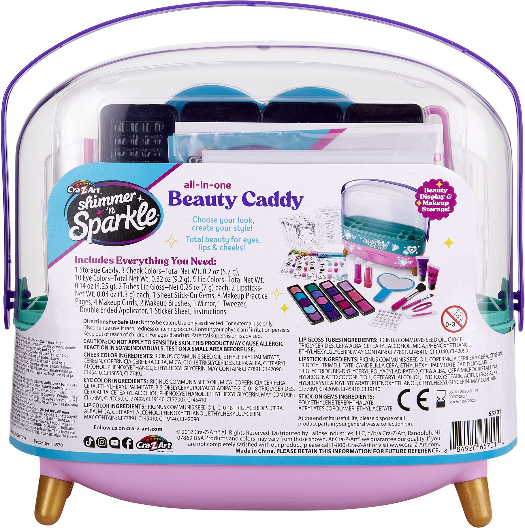 Набор детской косметики Cra-Z-Art All in one Beauty Caddy фото 5