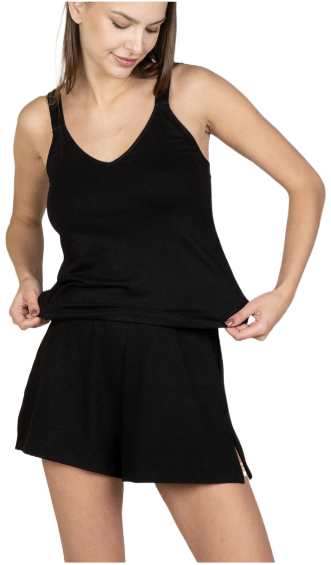 Майка женская Elegante El1546 L черная фото 