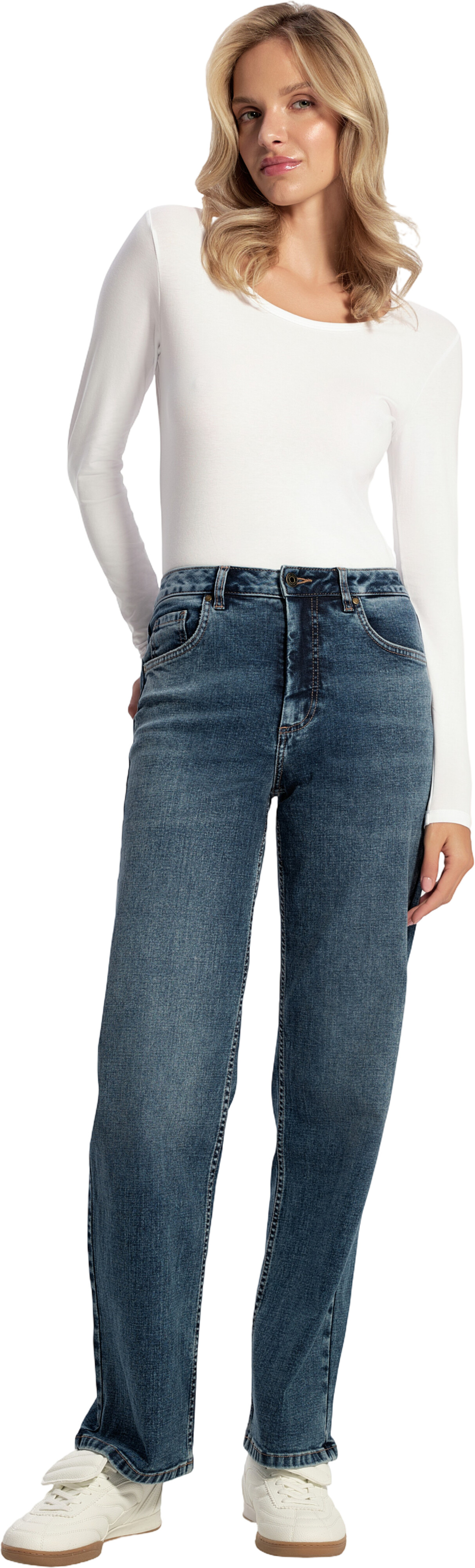 Джинси жіночі Conte Elegant Con-825 XS/170-90 темно-синіфото