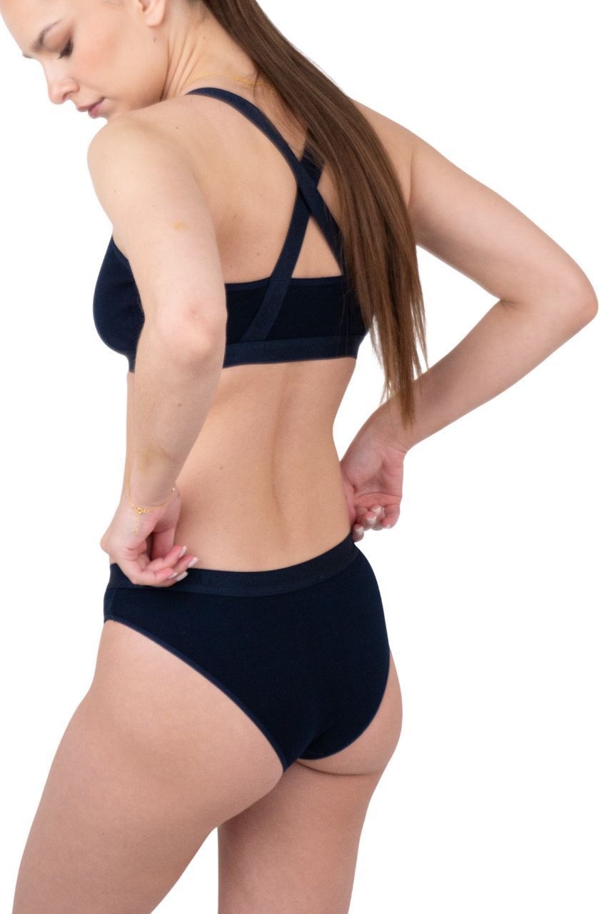 Трусы-слипы женские Elegante El Energy Lp 1258 L темно-синие фото 