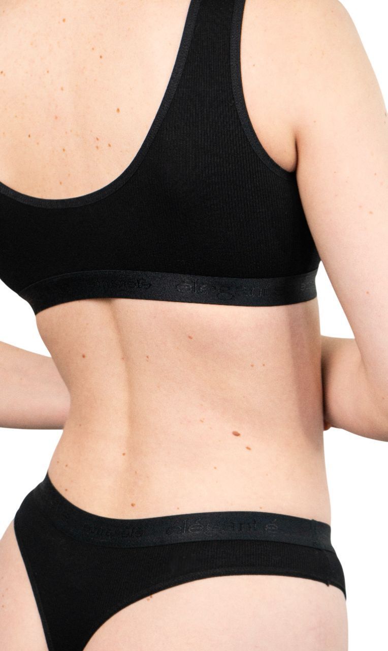 Трусы-слипы женские Elegante El Energy Lp 1259 L черные фото 