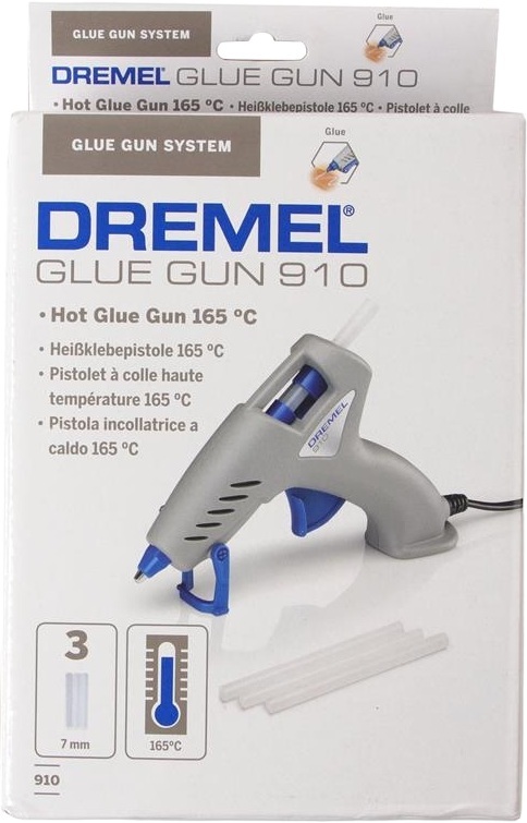 Пистолет клеевой Dremel 910 стержни 7мм 165° (F.013.091.0JA) фото 2