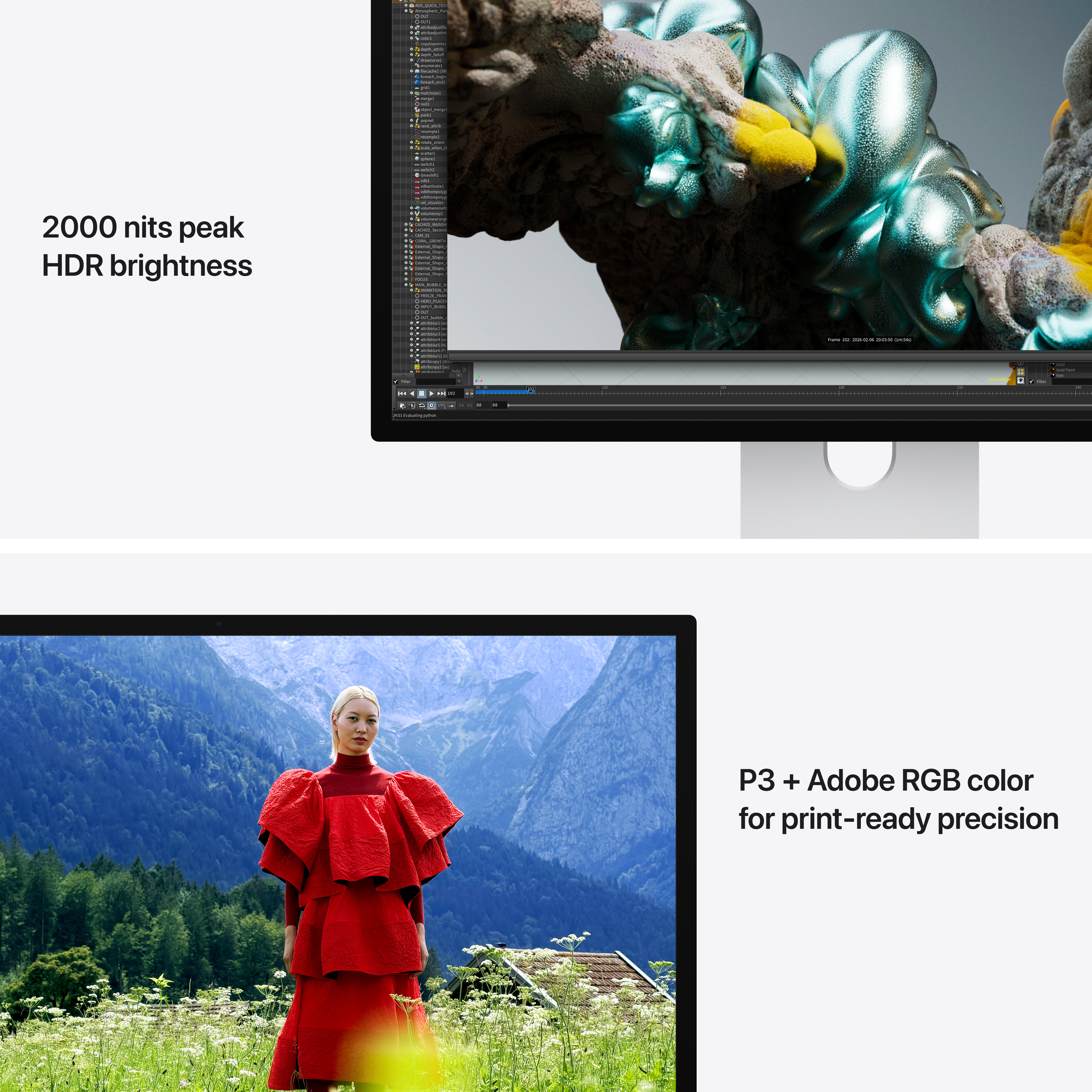 Монітор 27" APPLE Studio Display XDR Nano-texture Glass Tilt Adjustable Stand (MFEP4RU/A)фото5